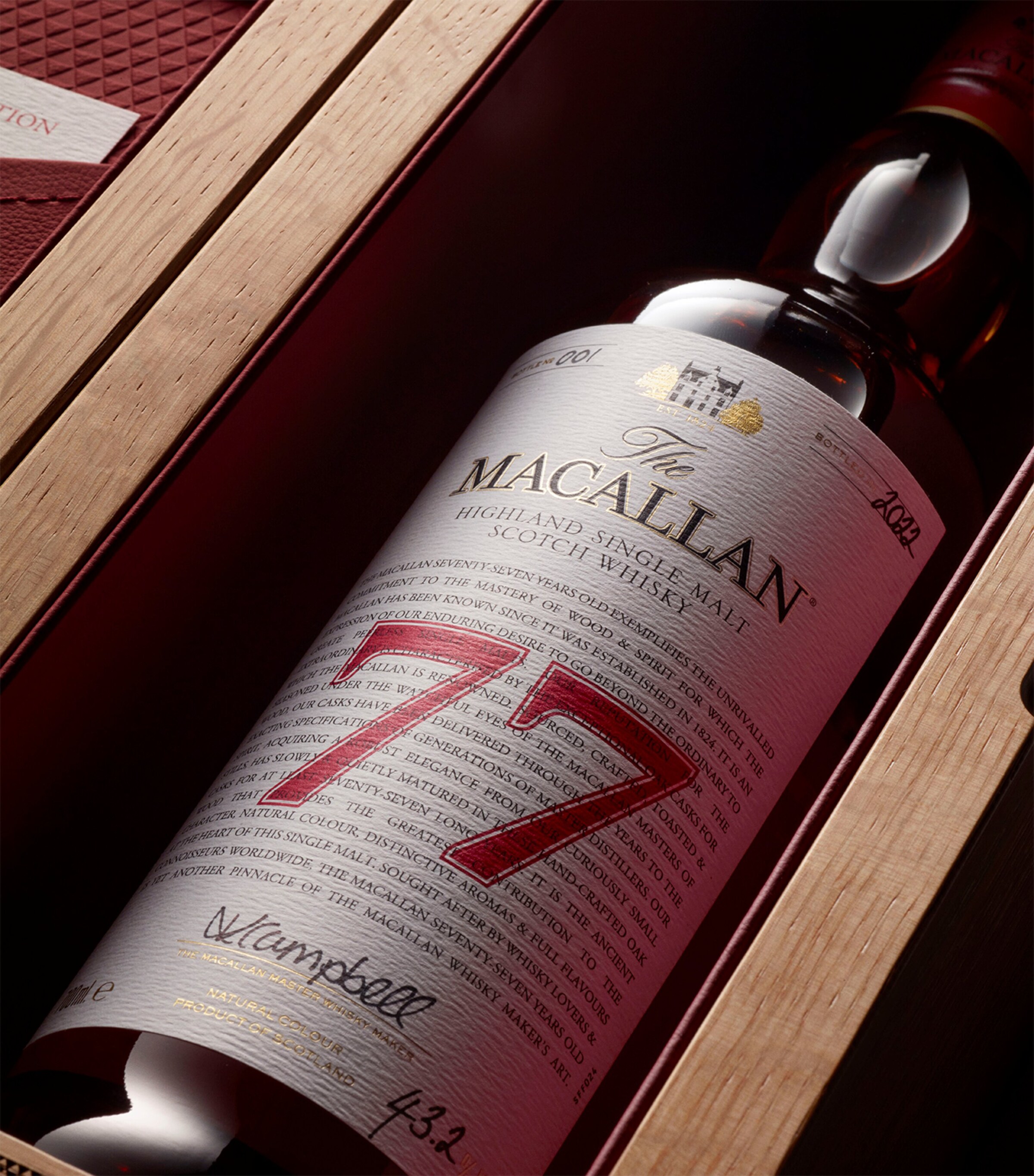 77-Year-Old The Red Collection Single Malt Scotch Whisky (70cl) NO COLOUR Image 5