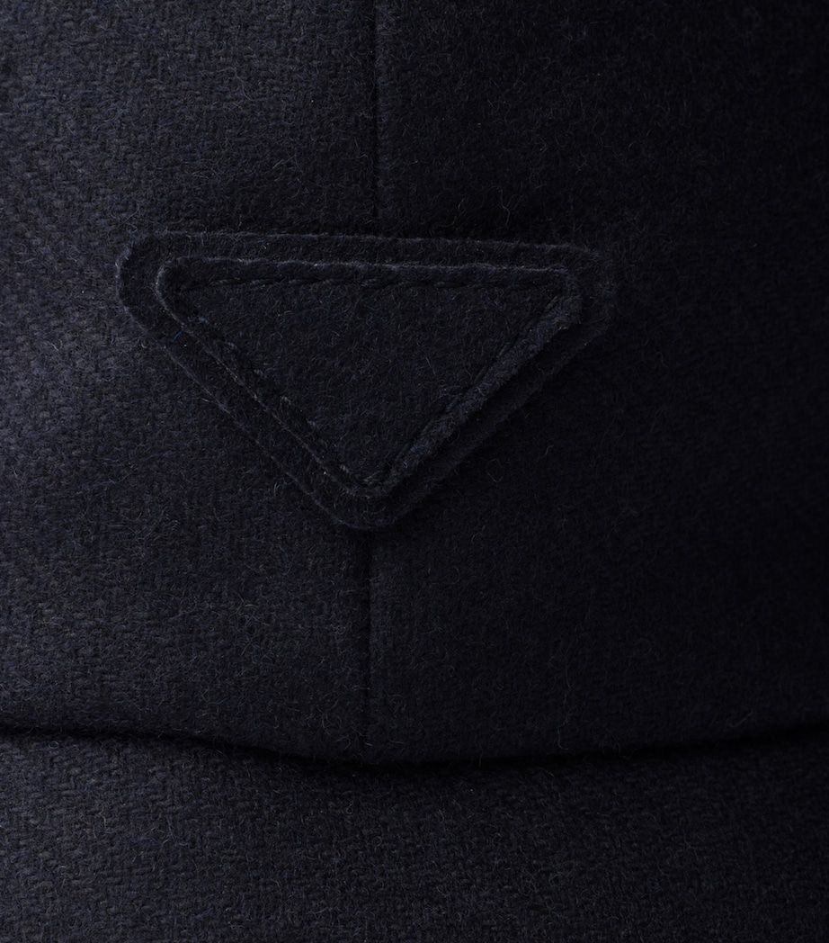 Prada Re-Wool Cap Blue Image 3