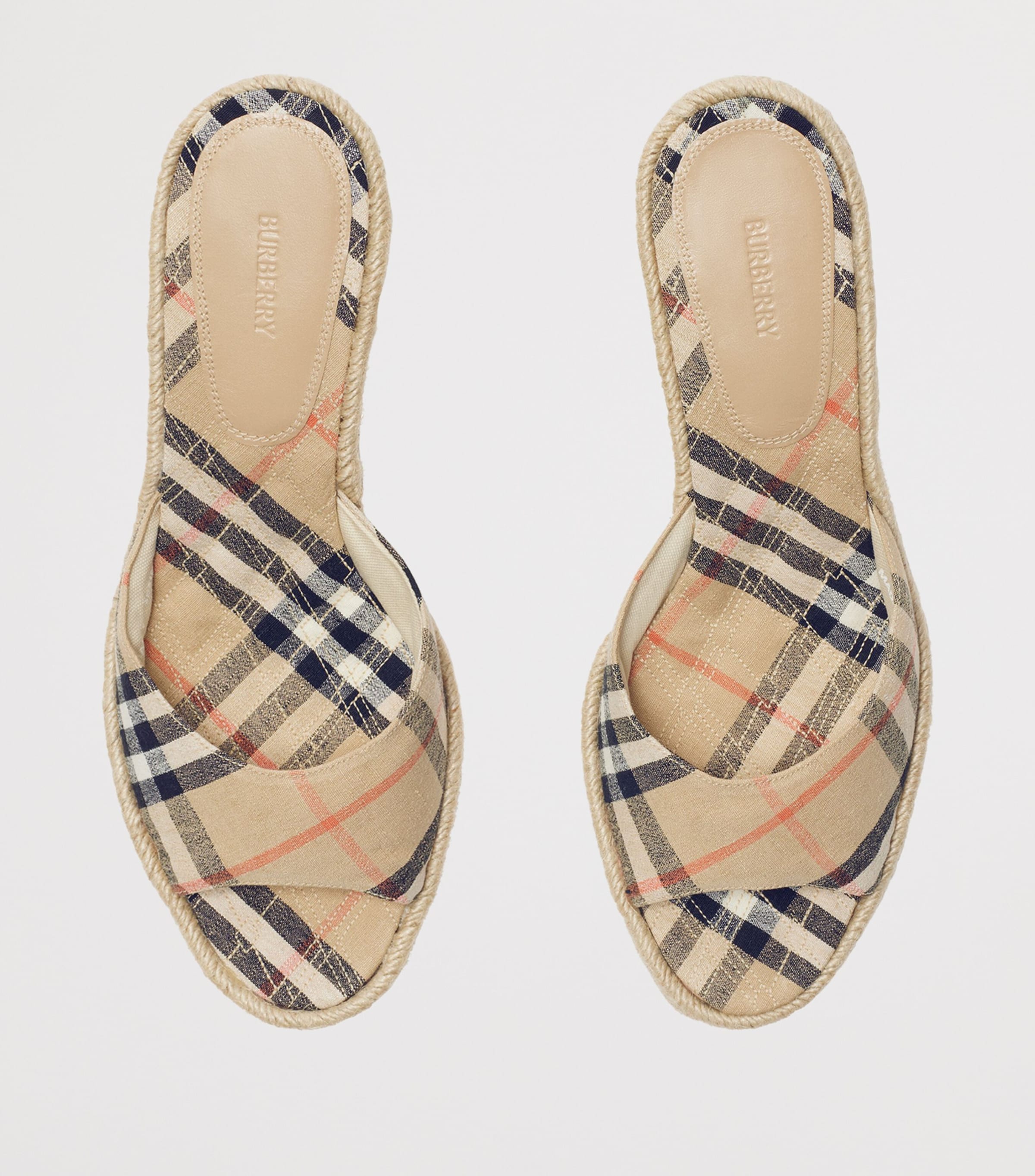 Check Mews Wedge Mules 65 SAND IP CHECK Image 6