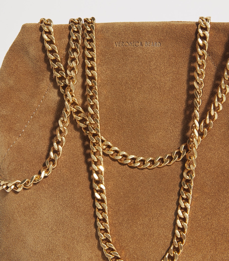 Small Suede Slouch Top-Handle Bag ACORN Image 6