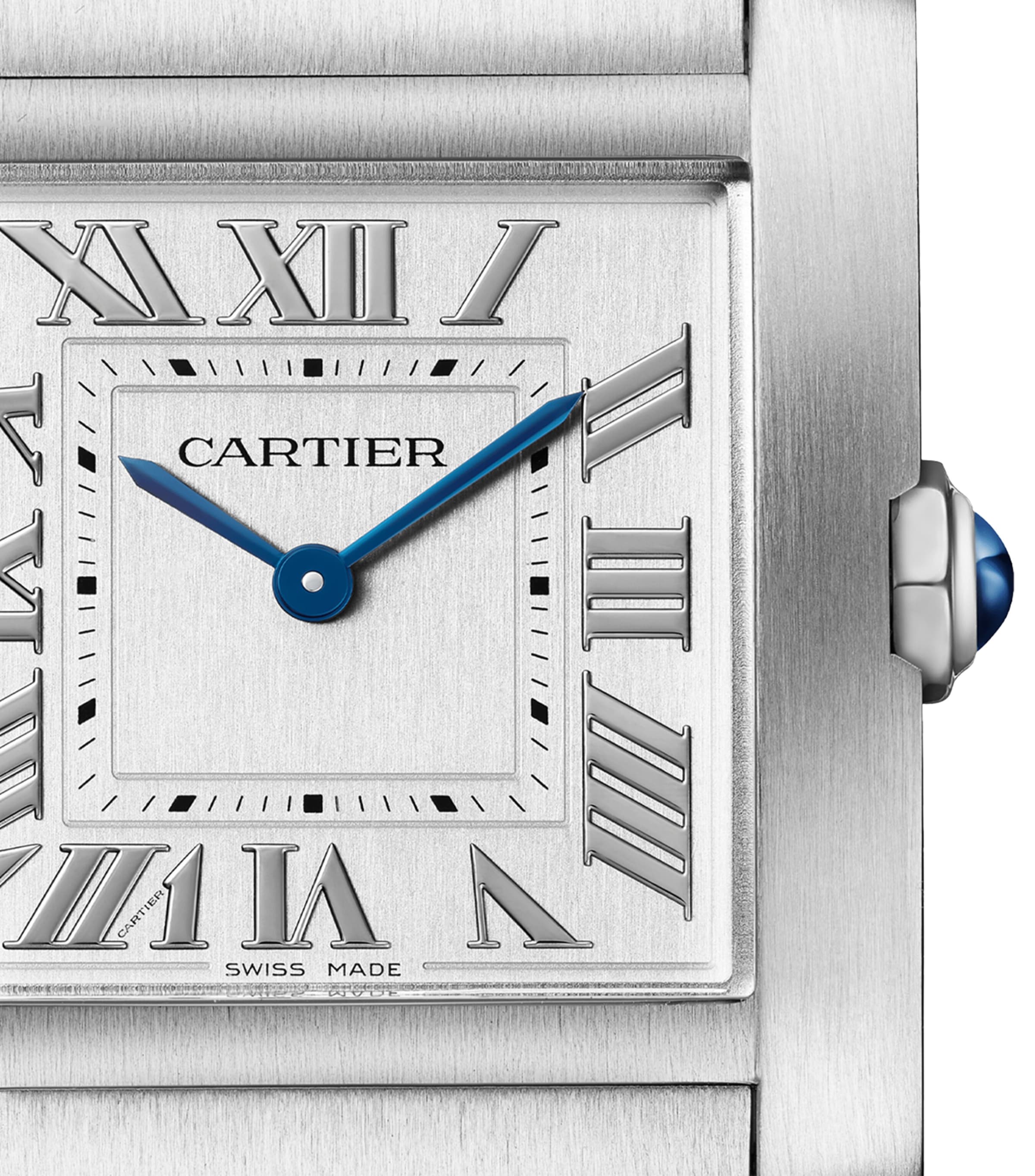 Medium Stainless Steel Tank Française Watch 27mm SILVER Image 7