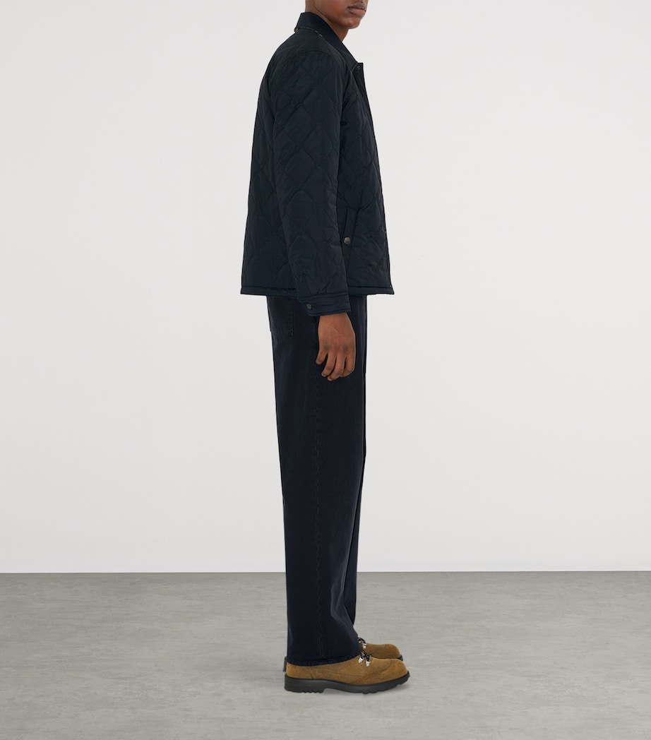 Reversible Quilted Overshirt NAVY Image 4