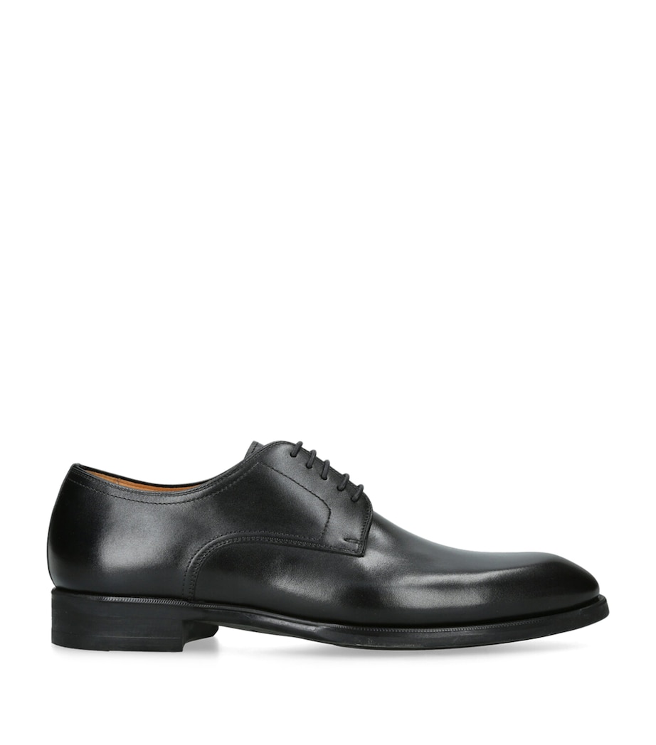 Leather Derby Shoes BLACK Image 1