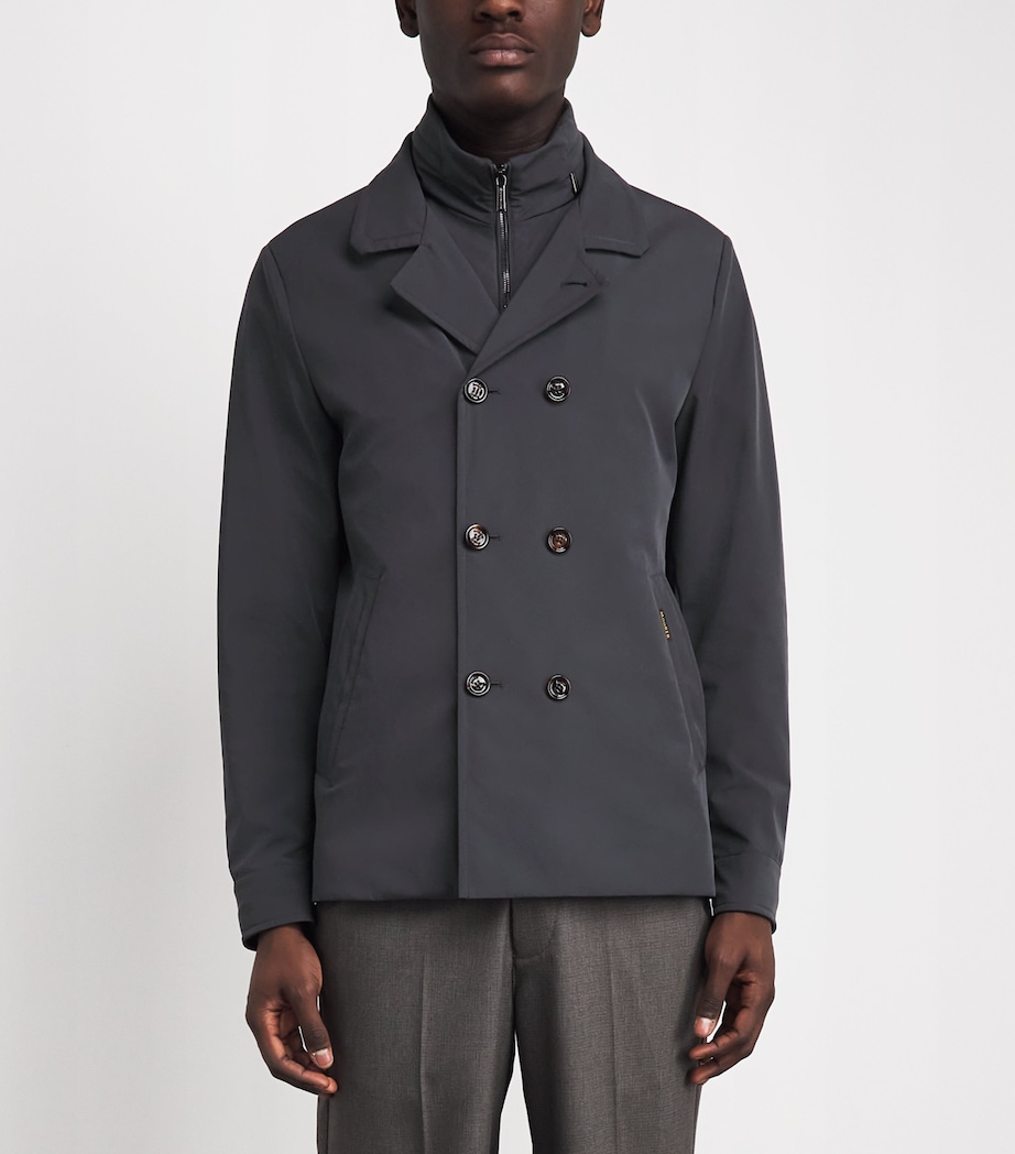 Moorer Mens Water-Repellent Volmer-KN Blazer Asfalto Image 4