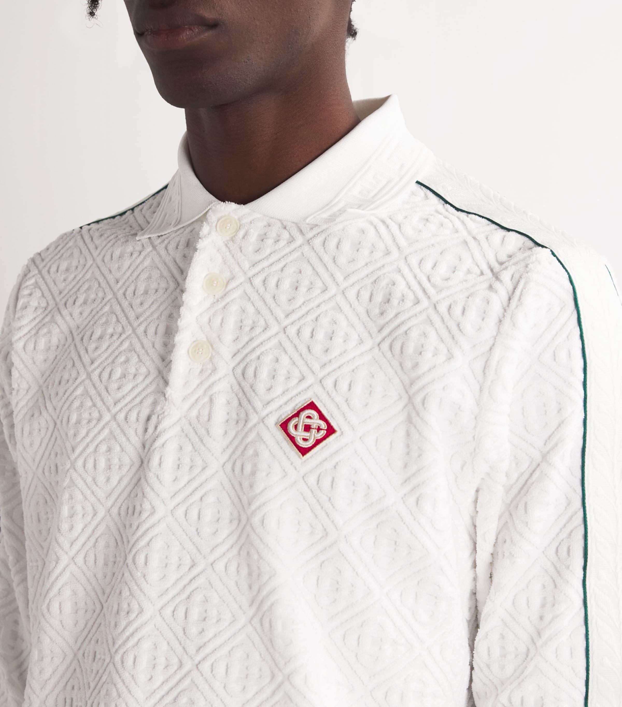 Towelling Jacquard Monogram Shirt OFF-WHITE Image 5