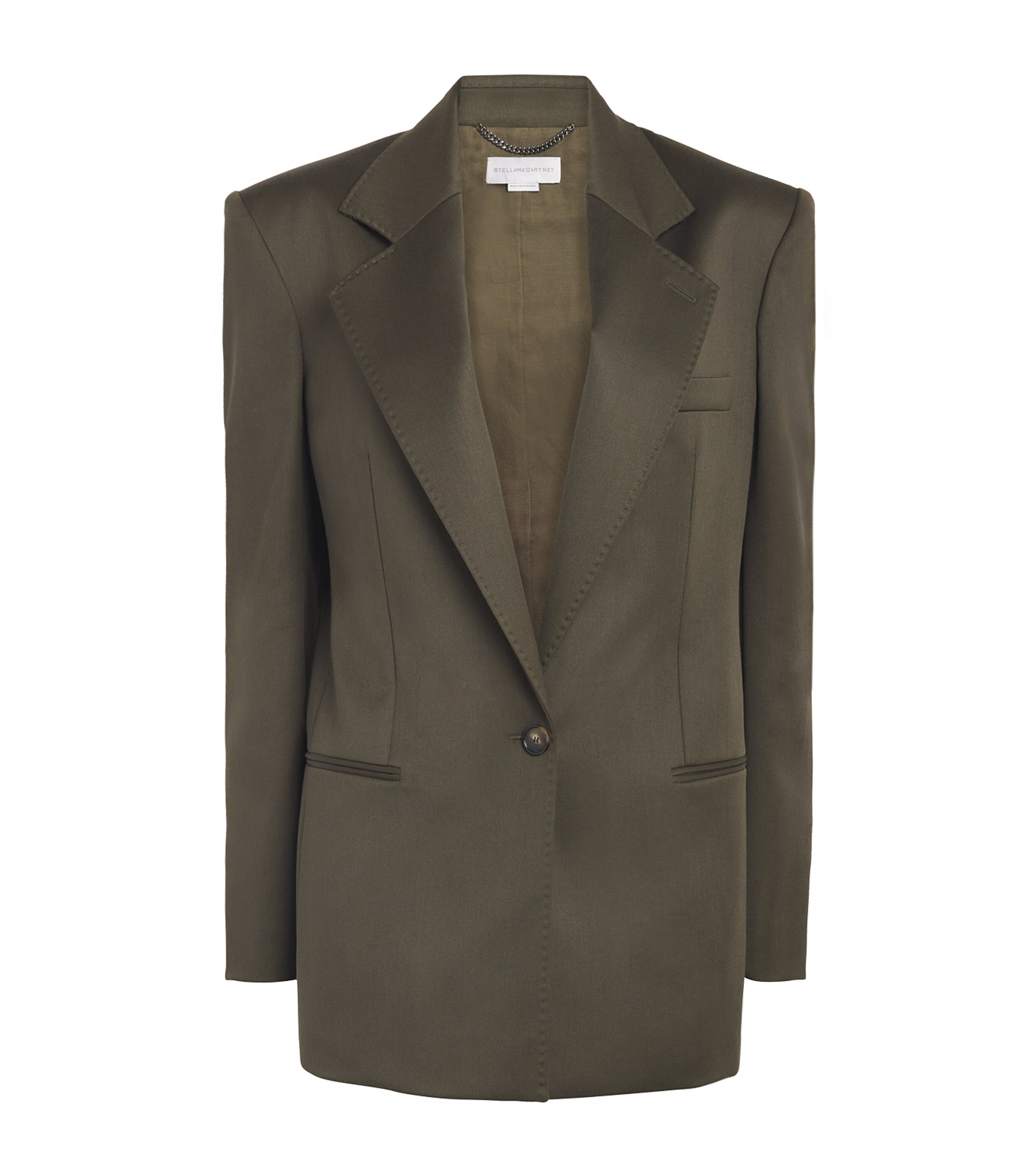Stella Mccartney Wool Tailored Blazer In Green