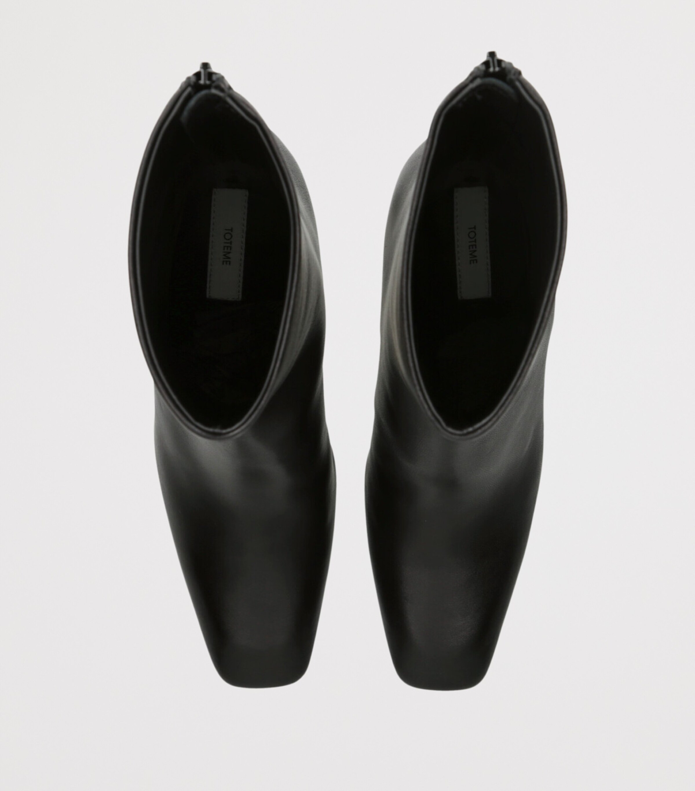 Toteme Calfskin Bar Ankle Boots 85 Black Image 4