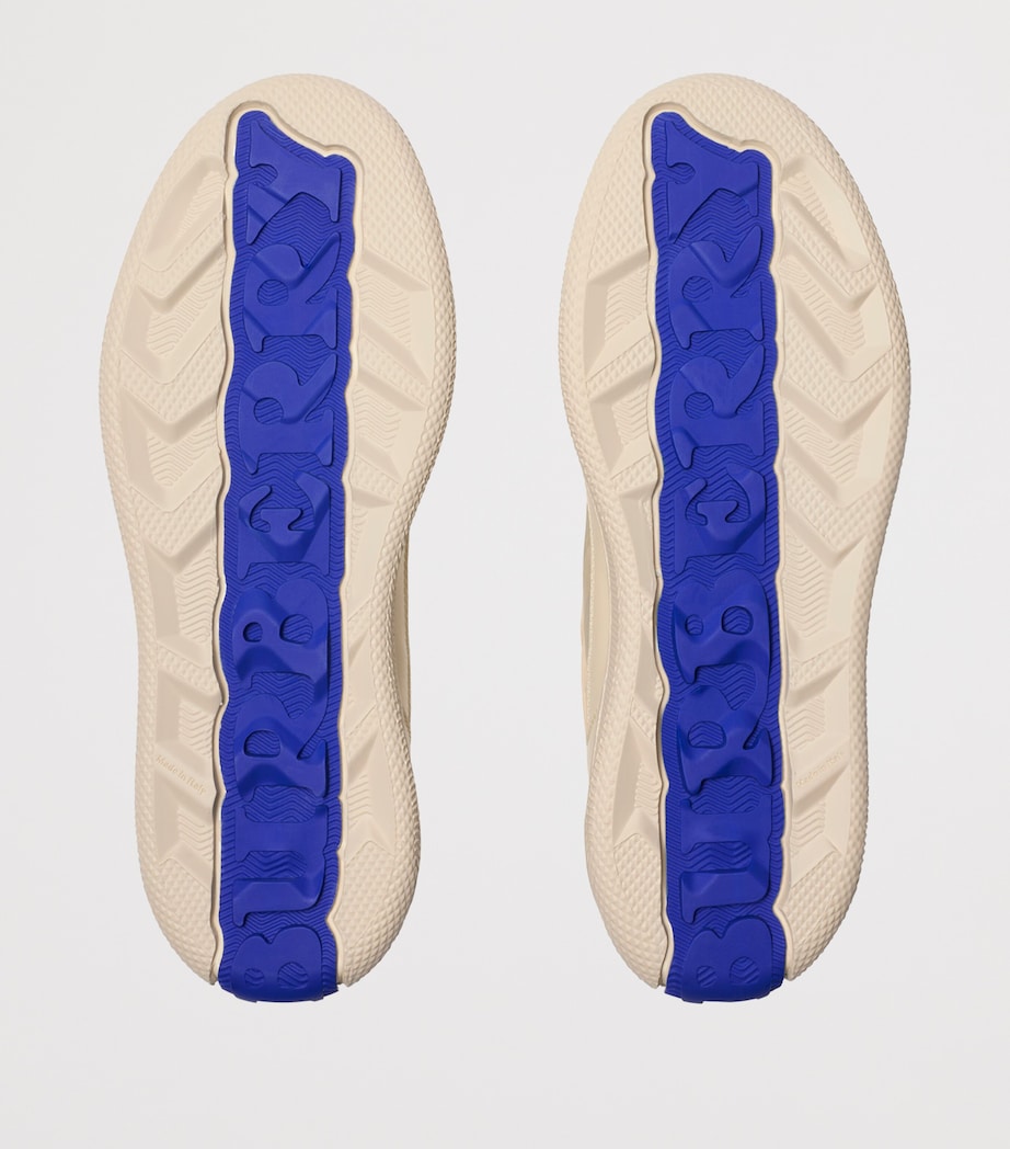 Leather Check Print Terrace Sneakers CLAM/CLAM IP CHECK Image 5