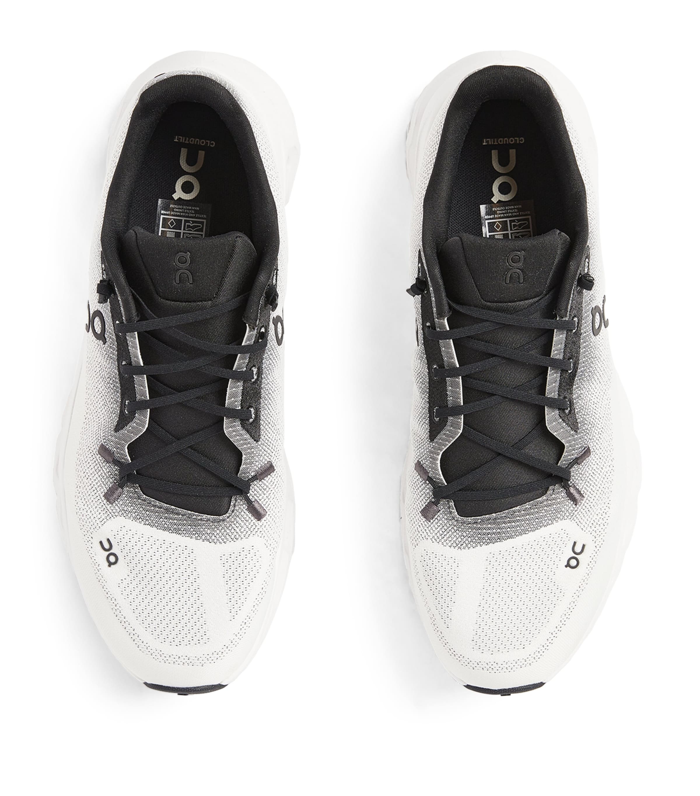On Mens Cloudtilt Trainers Black | Ivory Image 2