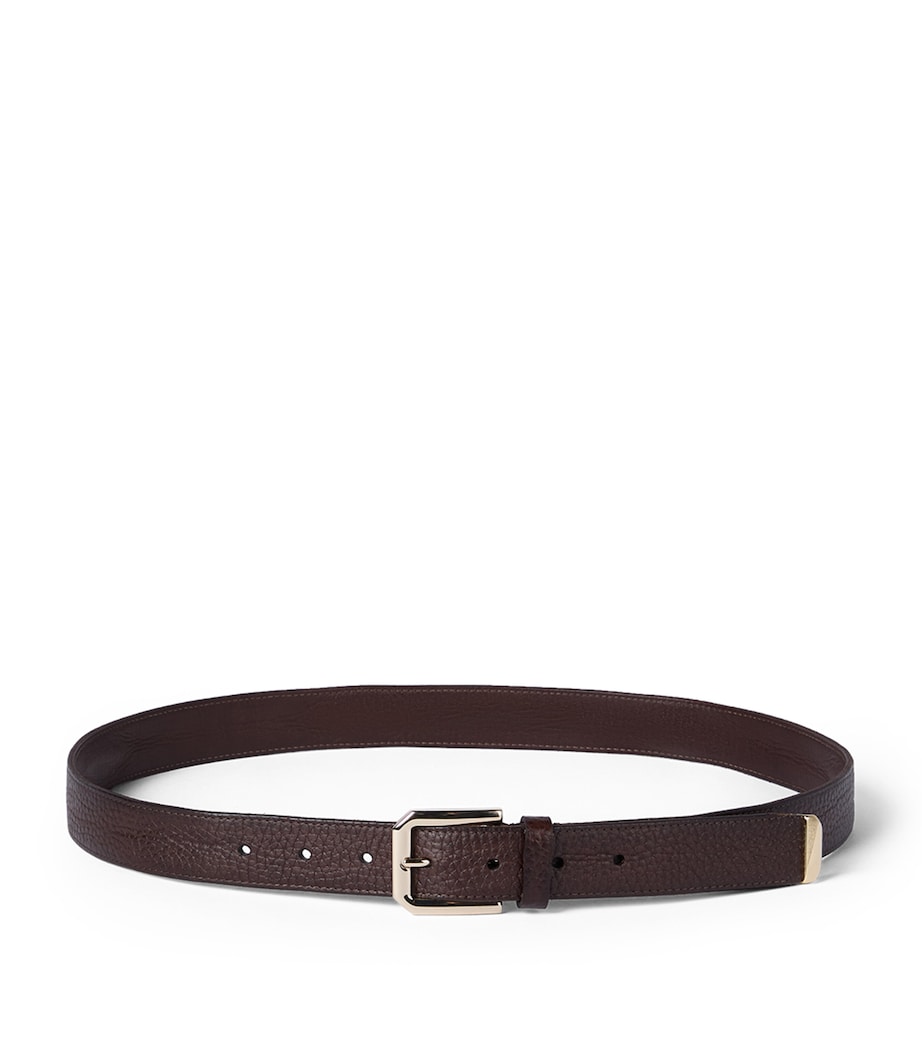 Grained Leather Buckle Belt C6074 Image 1