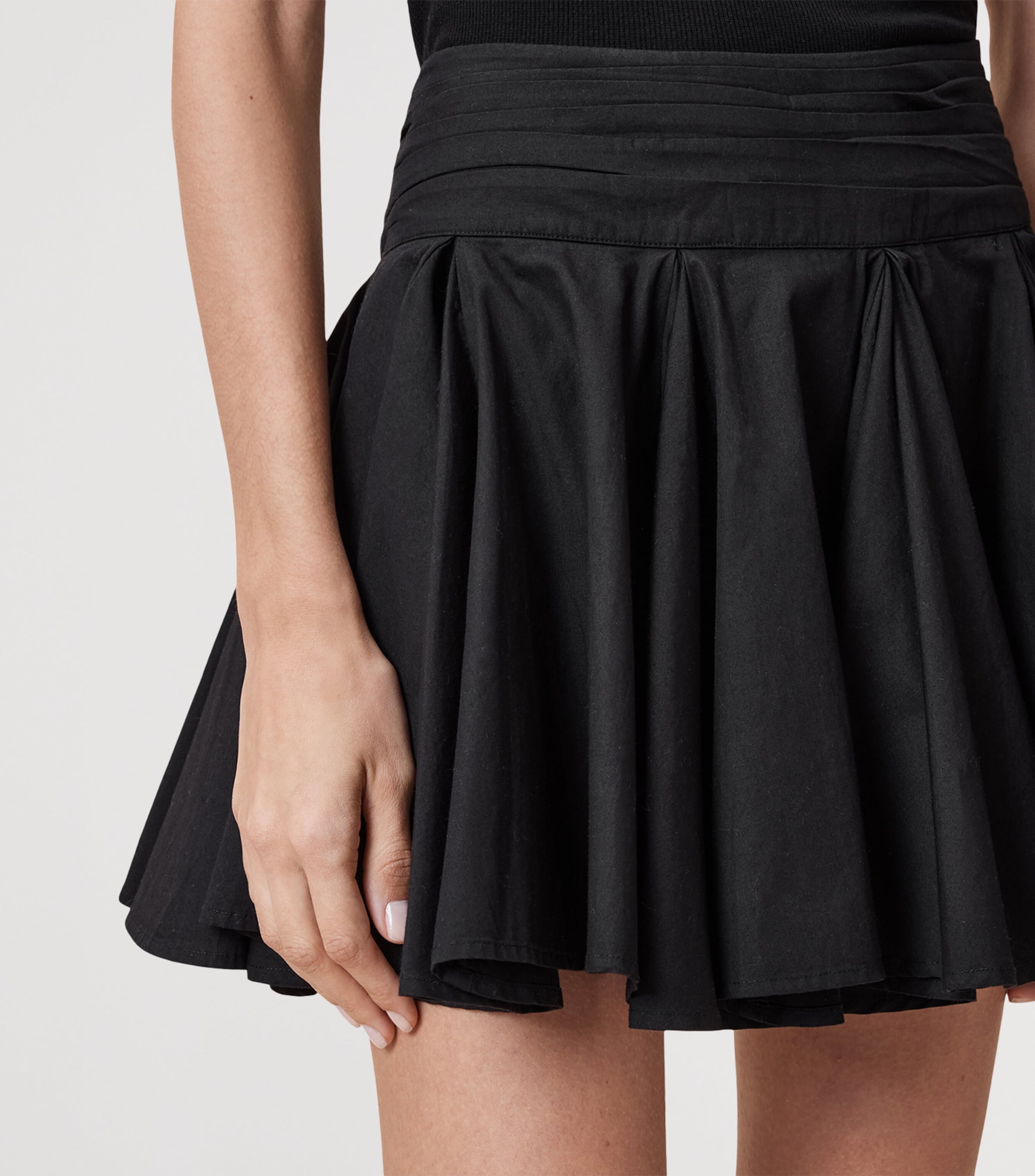 Tulip Mini Skirt BLACK Image 7