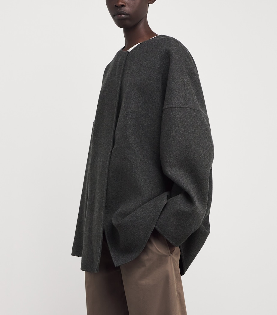 Elke Cashmere Jacket GREY MELANGE Image 3