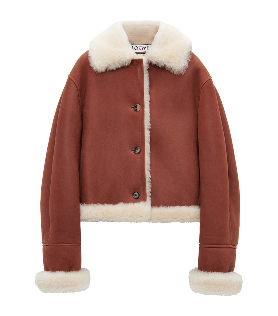 Shearling Jacket WHITE/BROWN Image 1