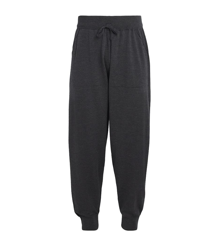 Merino Wool Cuffed Sweatpants CHARCOAL Image 1