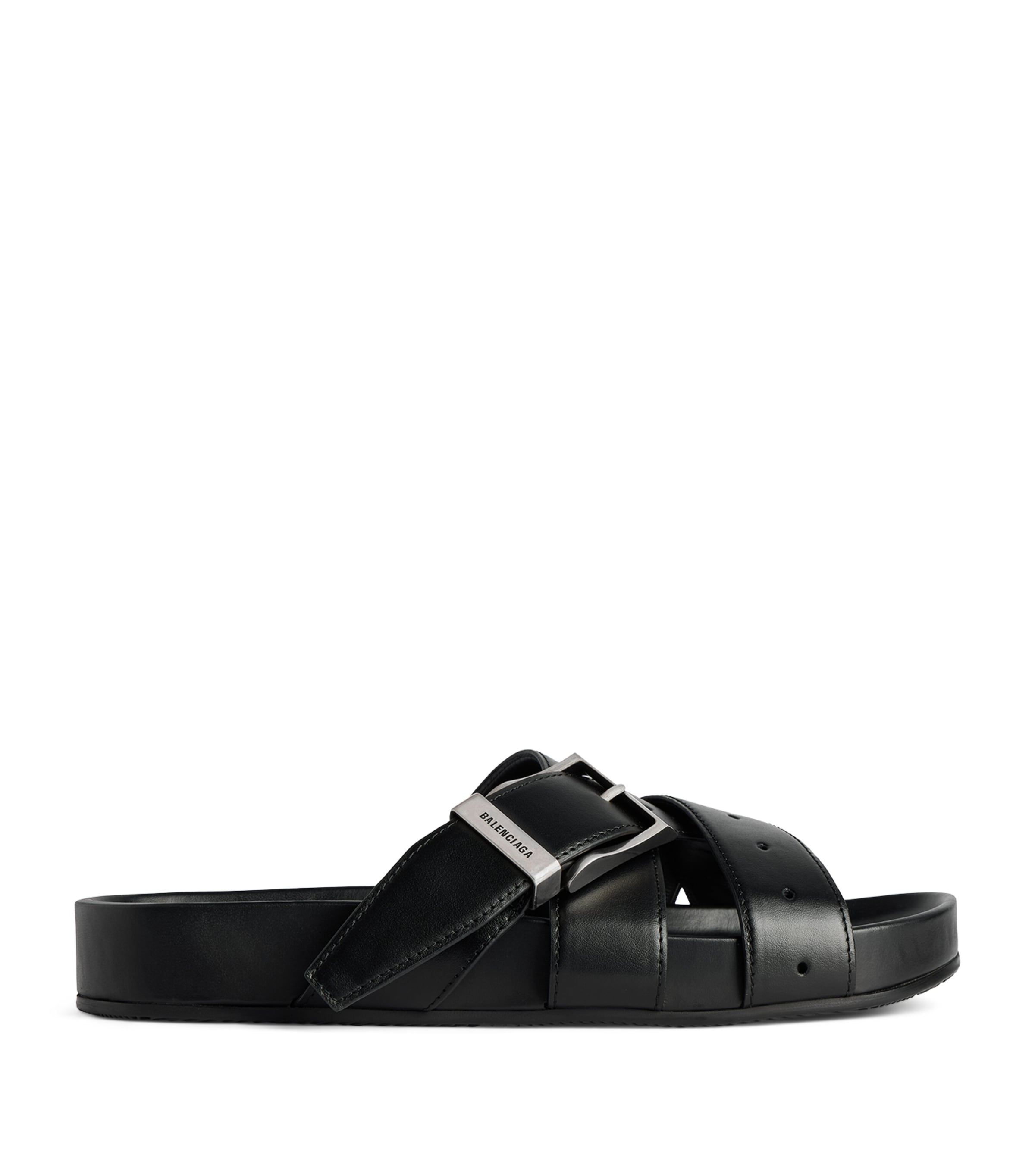 Balenciaga Calfskin Belt Mules Image 1