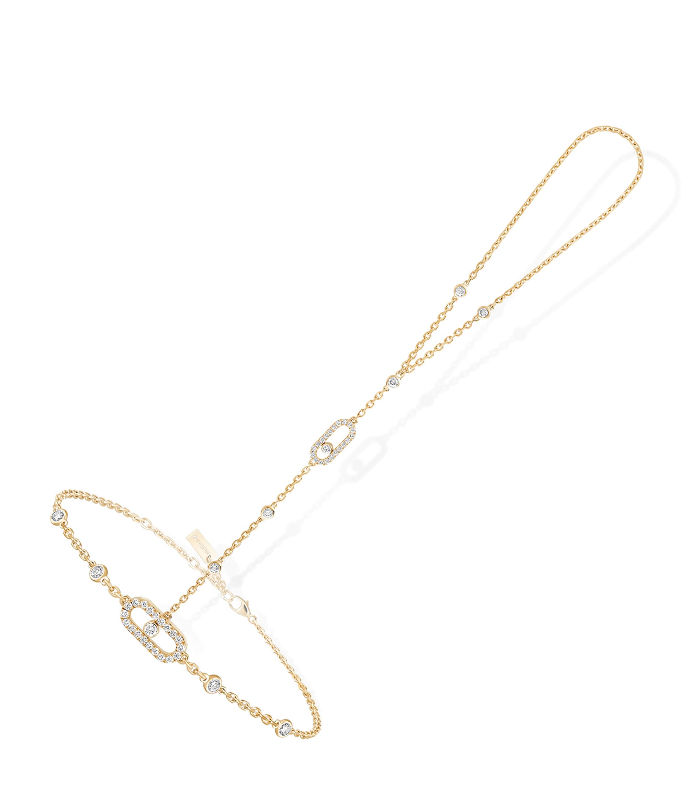 Messika Move Uno Yellow Gold and Diamond Hand Bracelet (0.35ct) Yellow Gold Image 1
