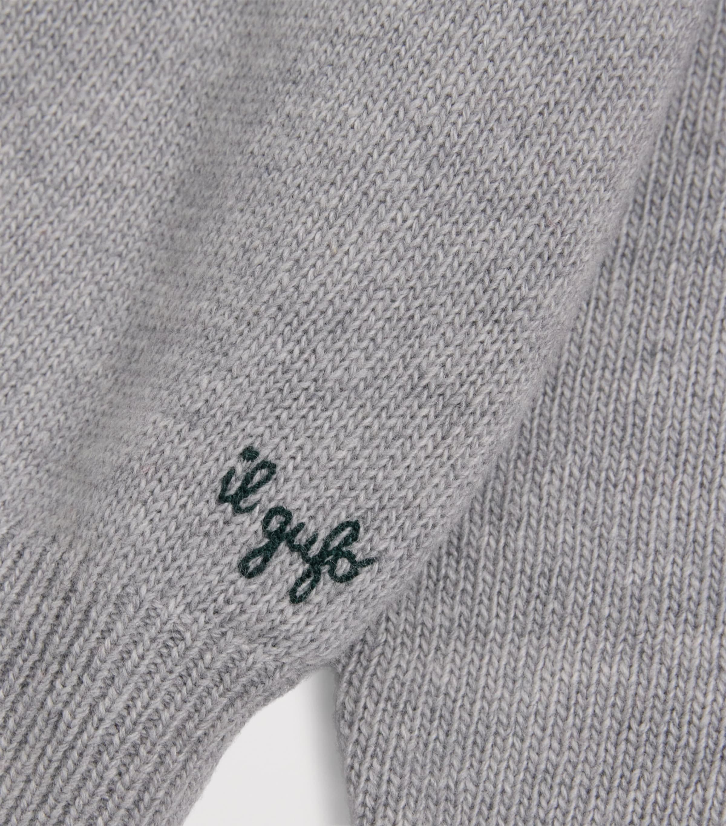 Wool Festive Sweater (2-14 Years) 1007LGREY Image 3