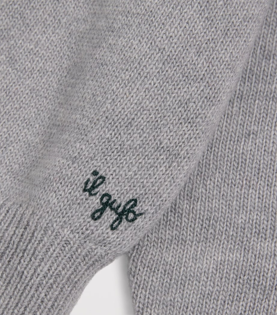 Wool Festive Sweater (2-14 Years) 1007LGREY Image 3