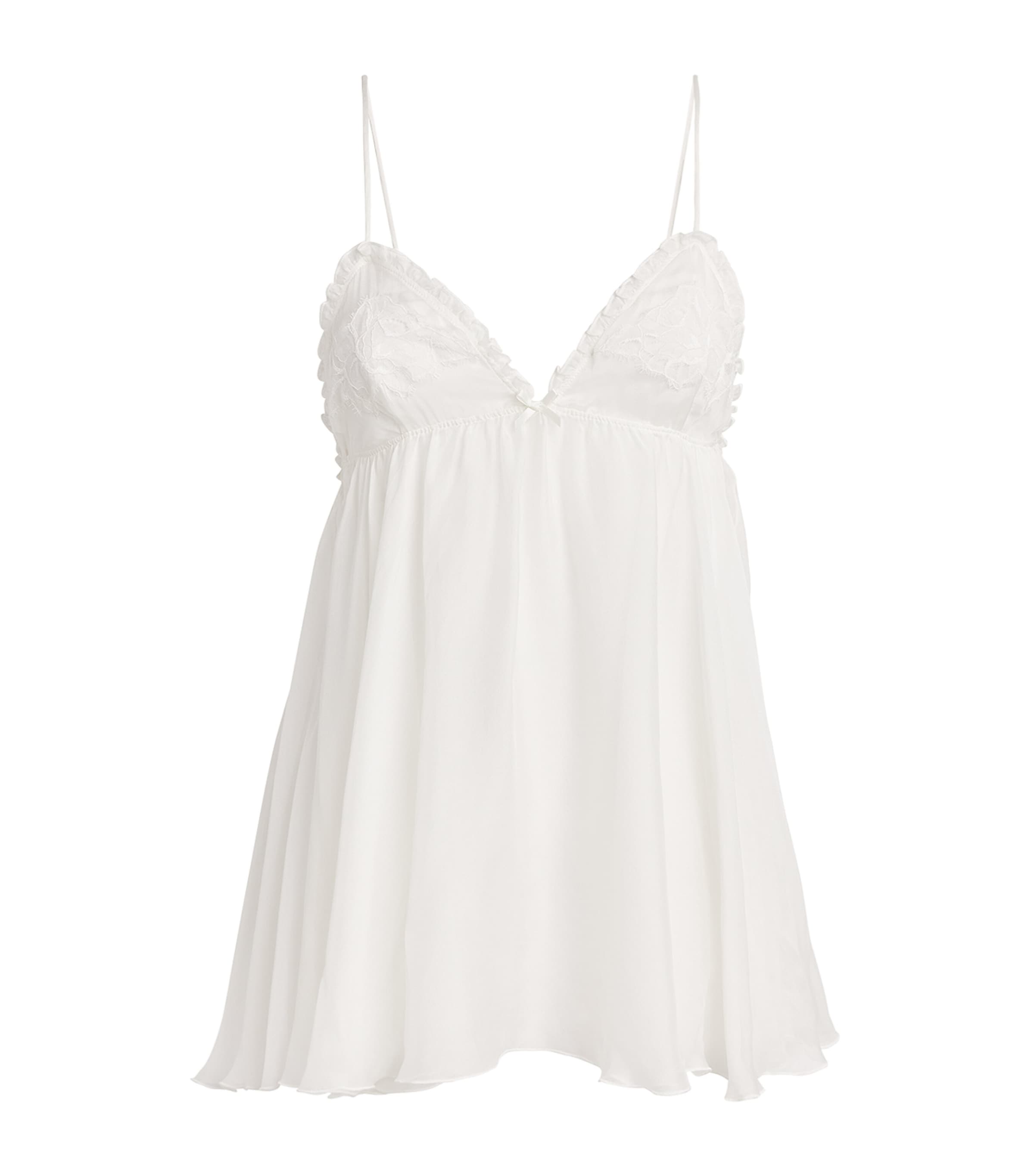 Skims Silk Bridal Romance Babydoll Slip Ivory