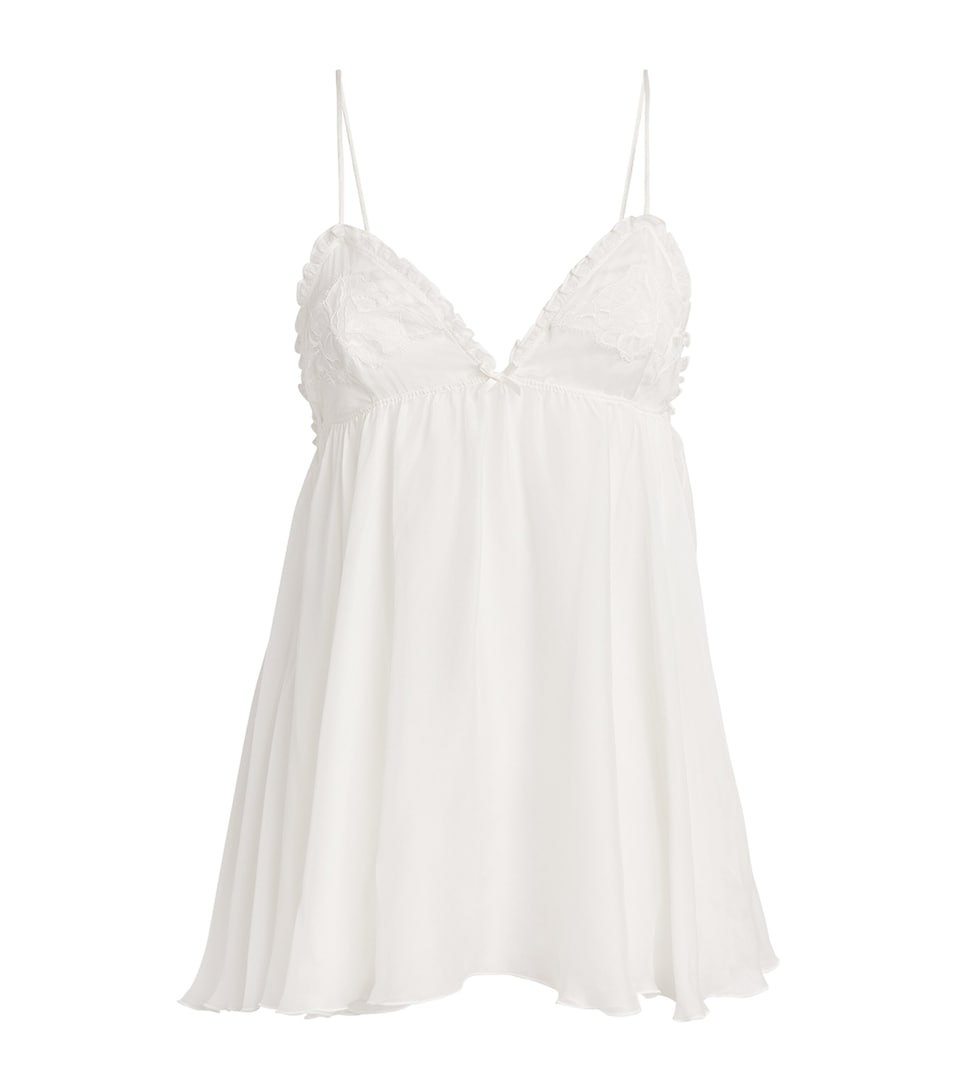 Skims Silk Bridal Romance Babydoll Slip Ivory