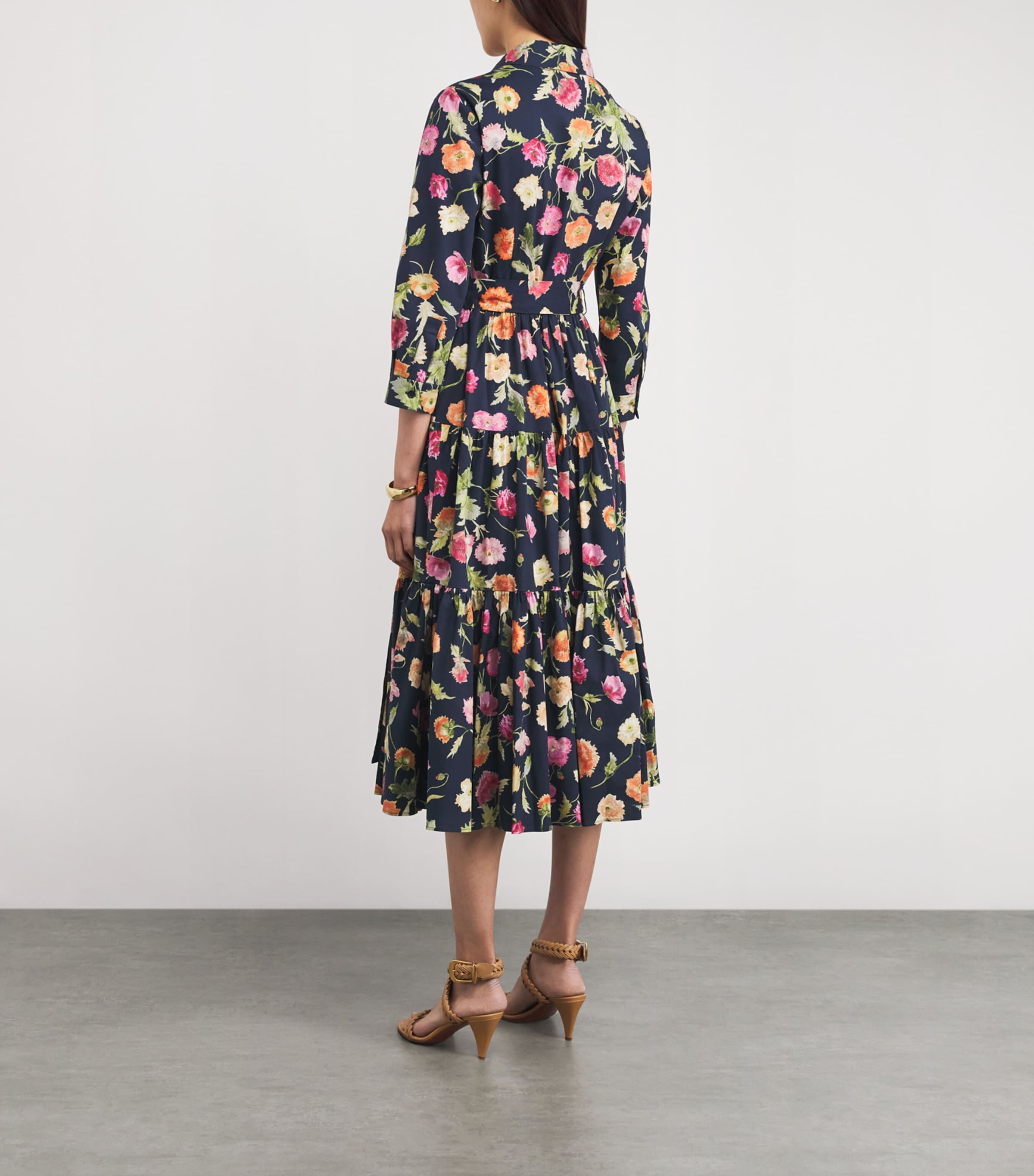 Poppy Print Shirt Dress 498 MIDNIGHT MULTI Image 3