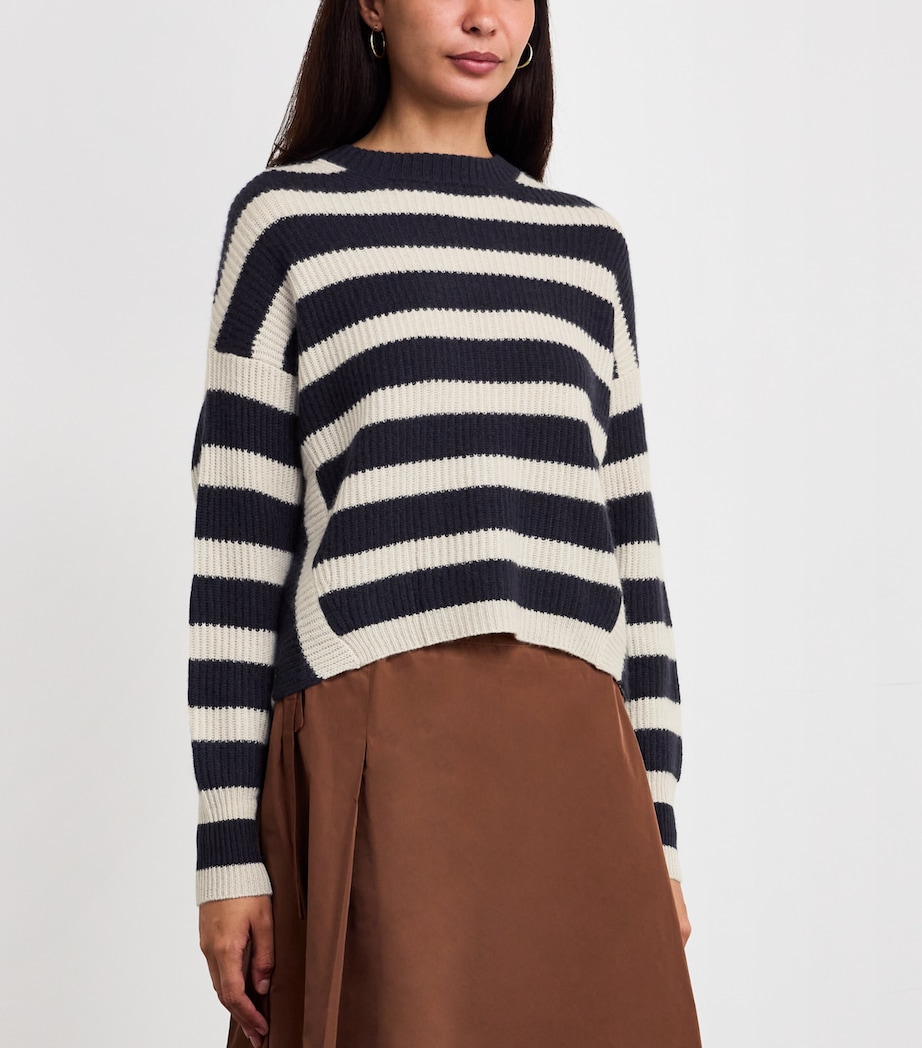 Cashmere Stripe Sweater ICE Image 3