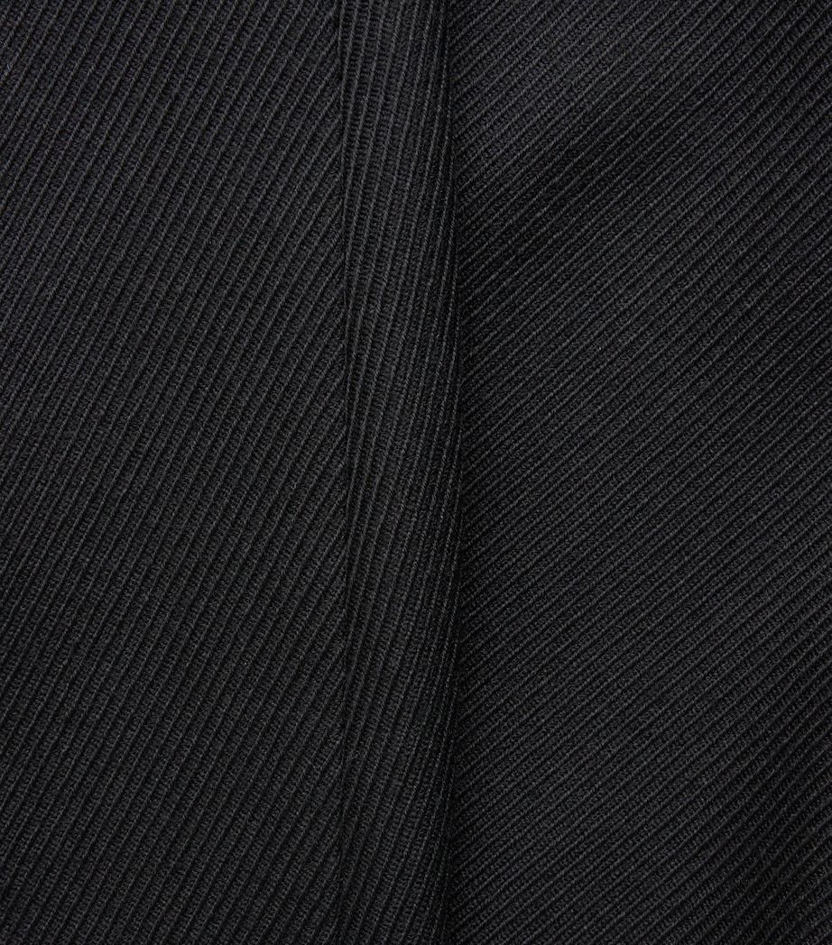 Comme Des Garçons Mens Wool Balloon Wide-Leg Trousers Black Image 6