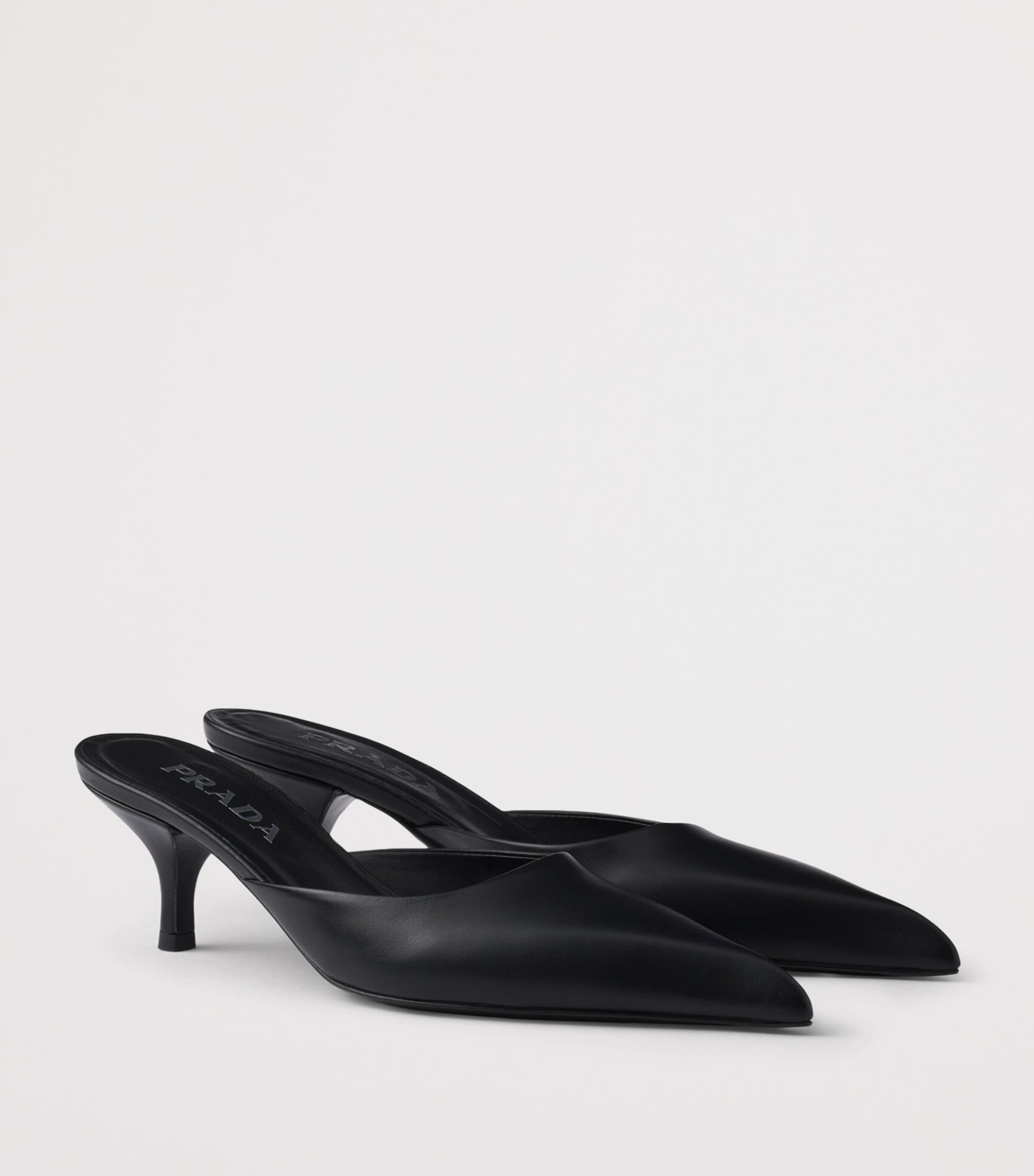 Leather Heeled Mules 10 F0002 Image 2