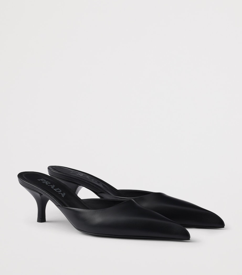 Leather Heeled Mules 10 F0002 Image 2