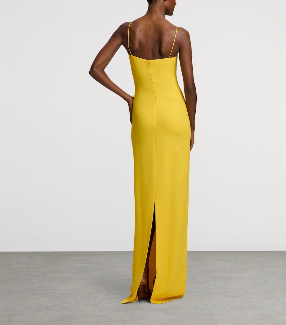 Silk Demetrius Maxi Dress YELLOW Image 7