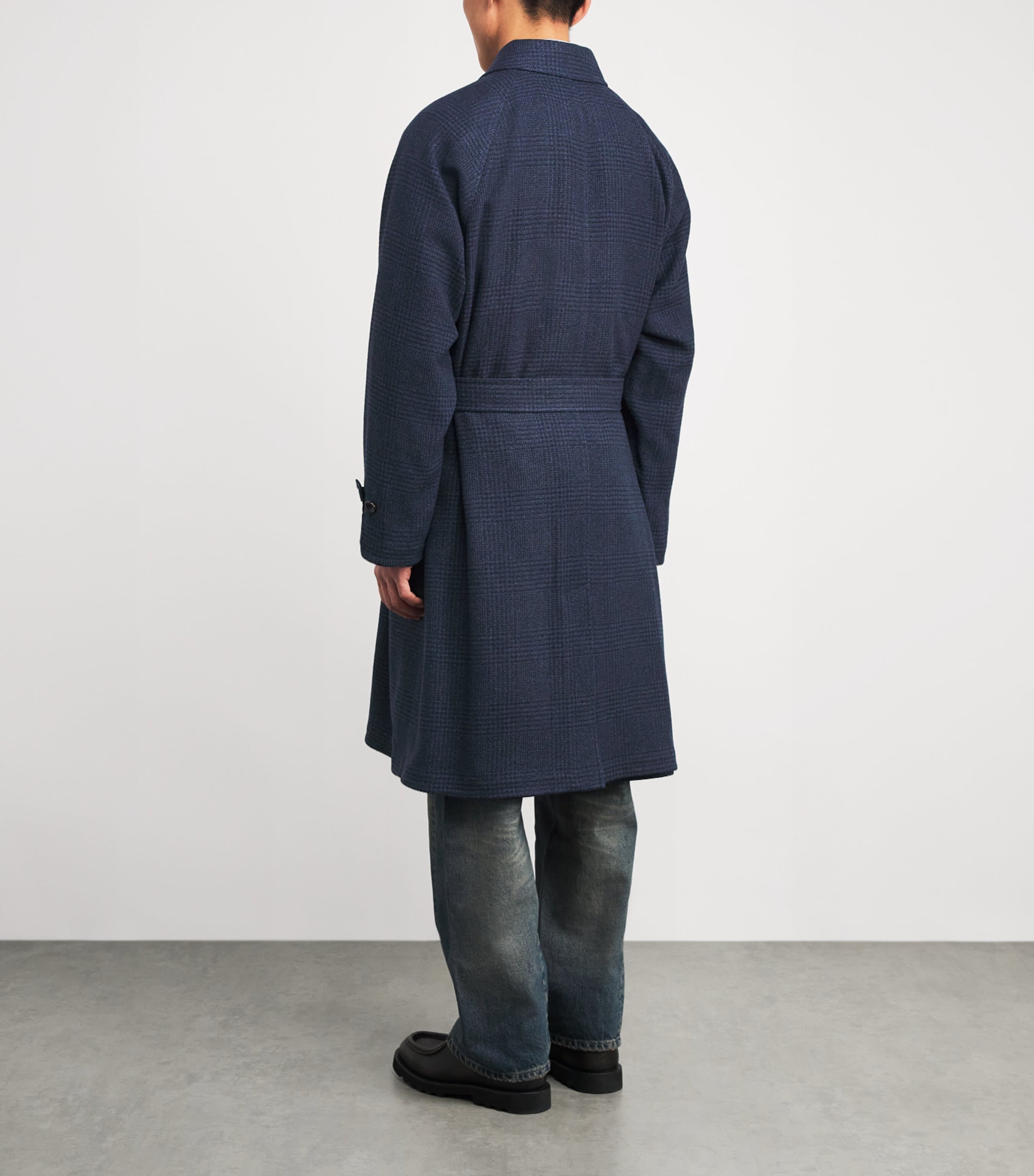Reversible Water-Repellent Overcoat BRIGHT NAVY/NAVY Image 4