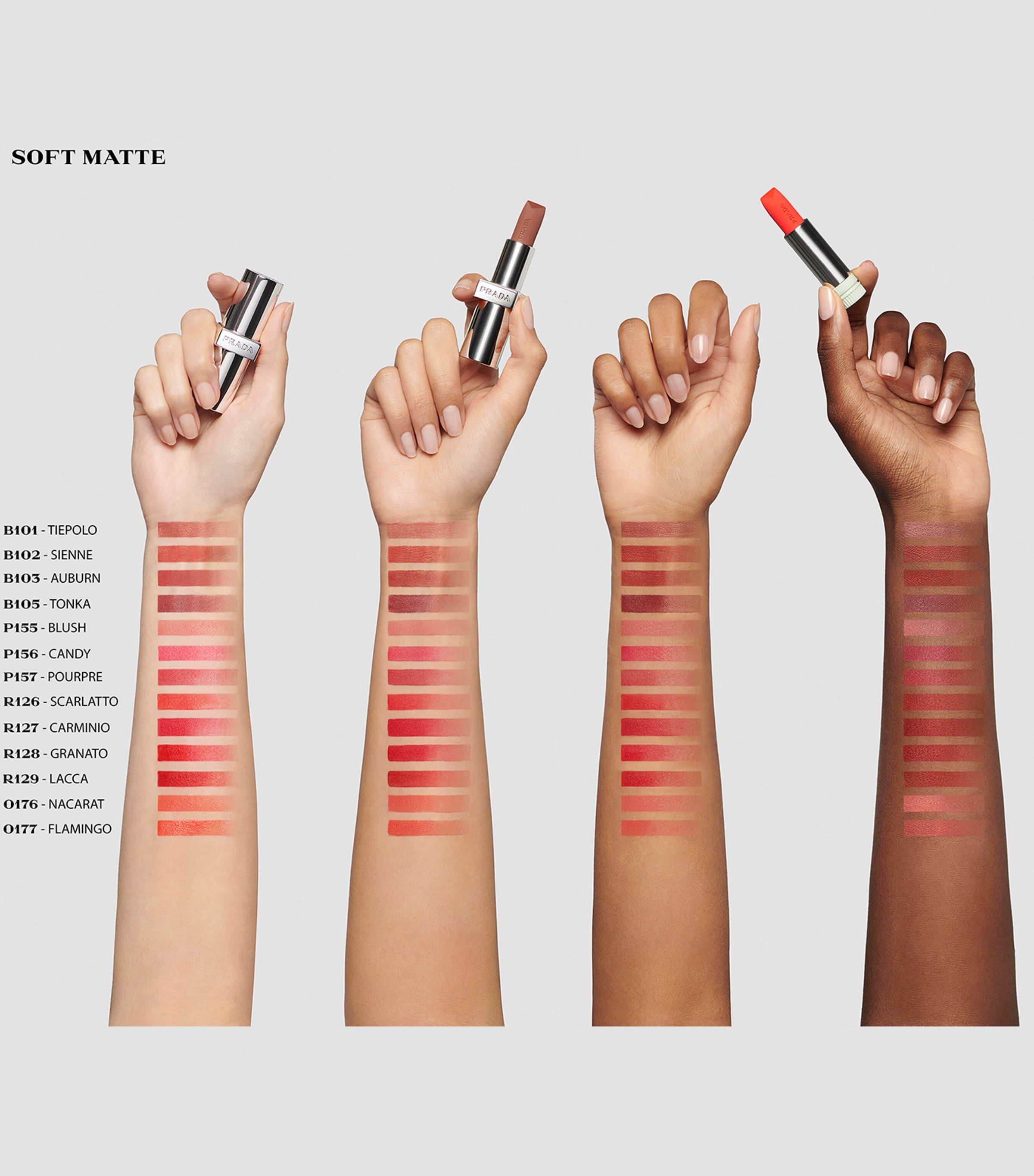 Prada Monochrome Soft Matte Lipstick O176 Image 2