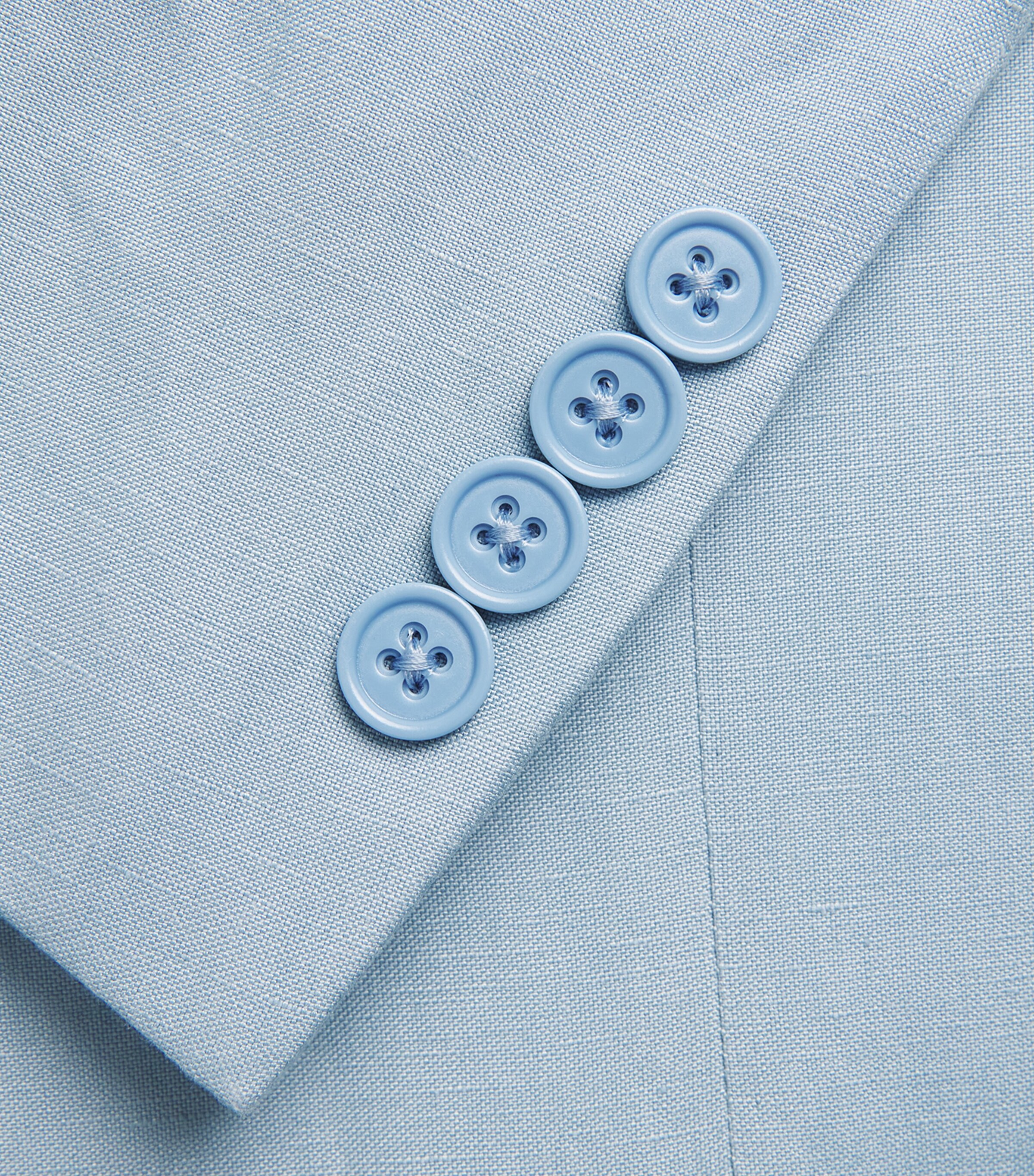 Ralph Lauren Purple Label Mens Silk-Linen Kent Blazer Chambray Blue Image 5