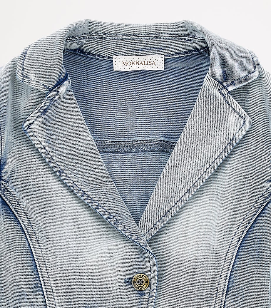 Cropped Denim Jacket (6-12 Years) STONE BLEACH Image 3