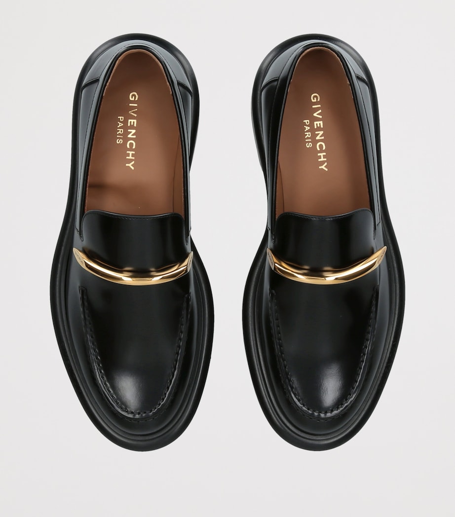 Givenchy Leather Pinch Loafers Black Image 4