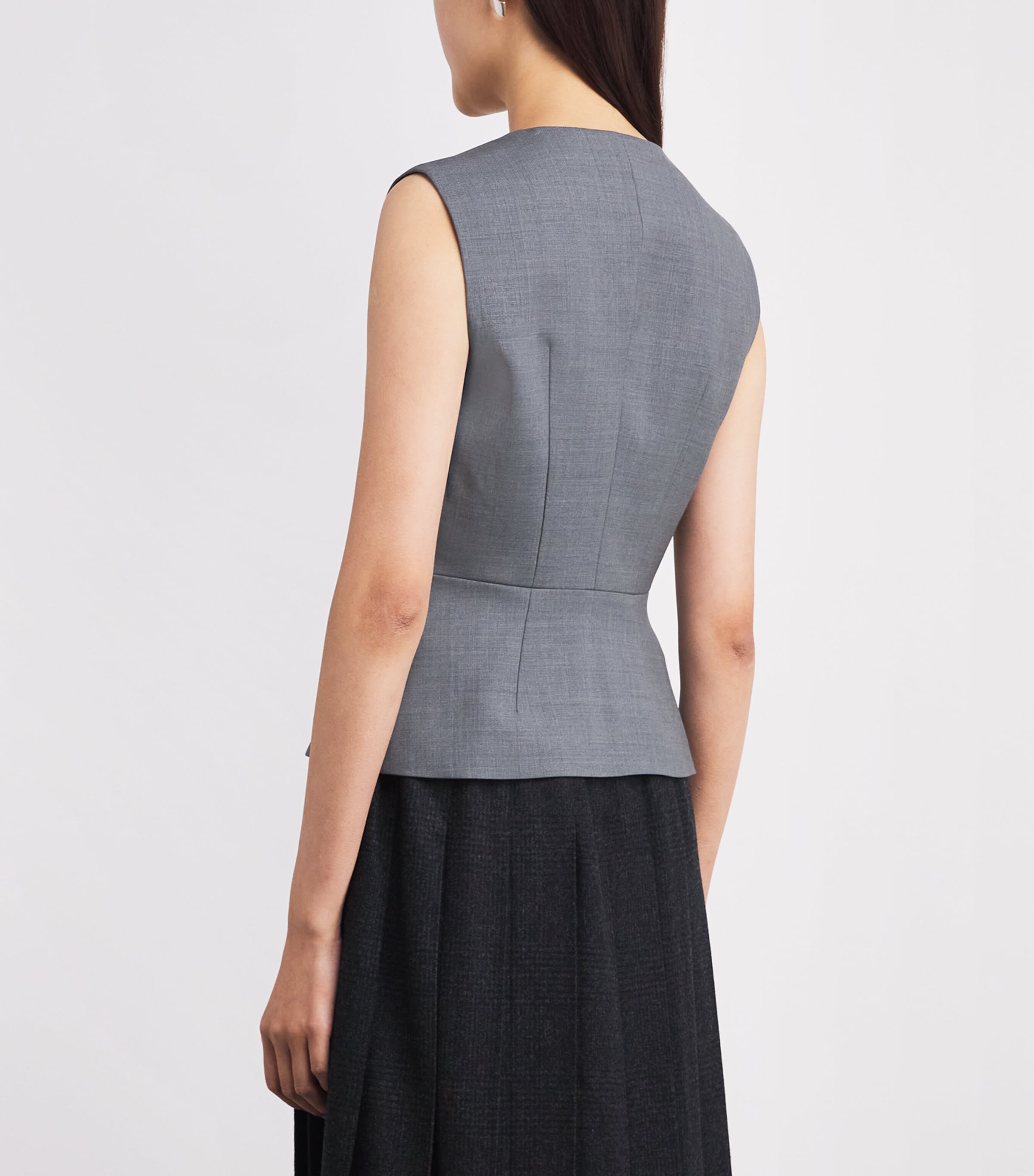 Wool-Blend Waistcoat GREY Image 4