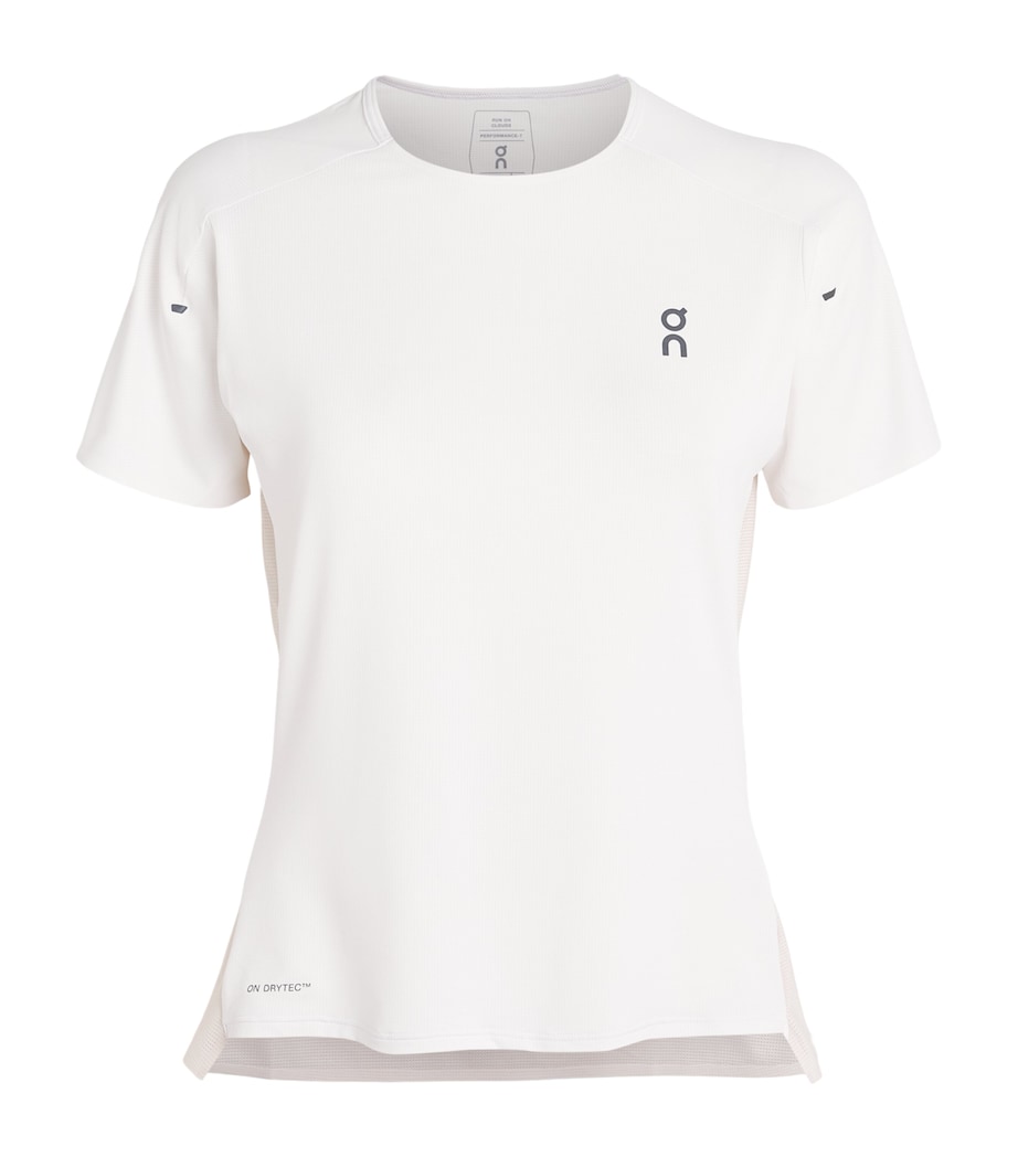 On Womens Performance T-Shirt White | Silver Image 1