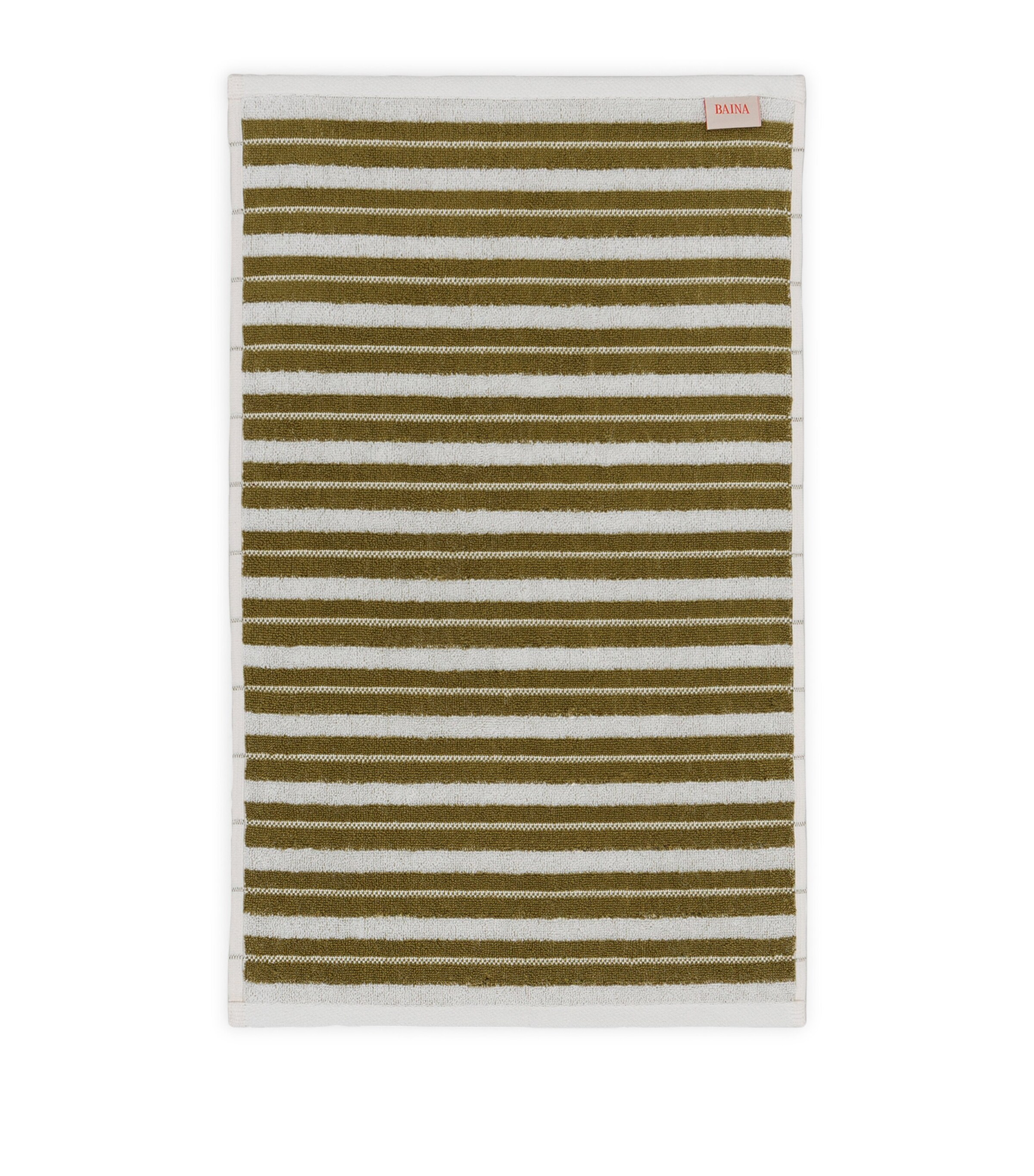 Organic Cotton San Luis Hand Towel (30cm x 80cm) CAPER / CHALK Image 3