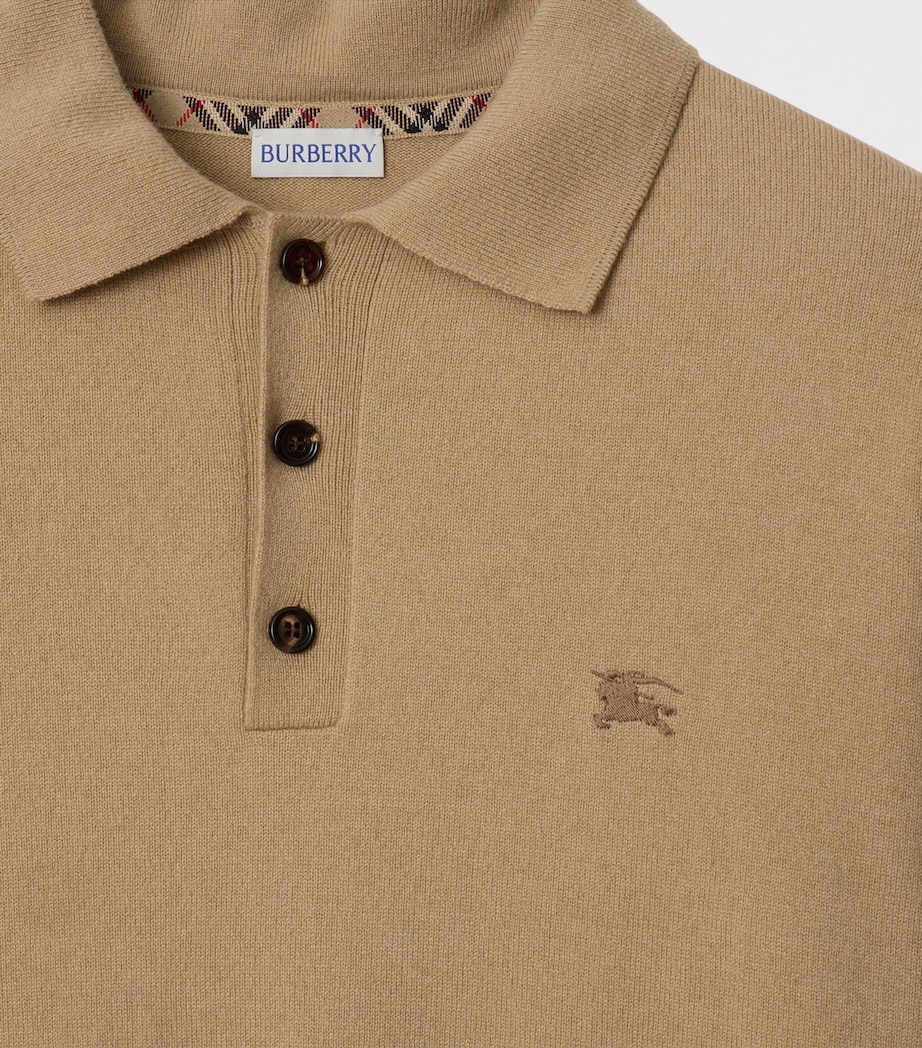 Cashmere-Blend EKD Polo Shirt FLAX Image 5