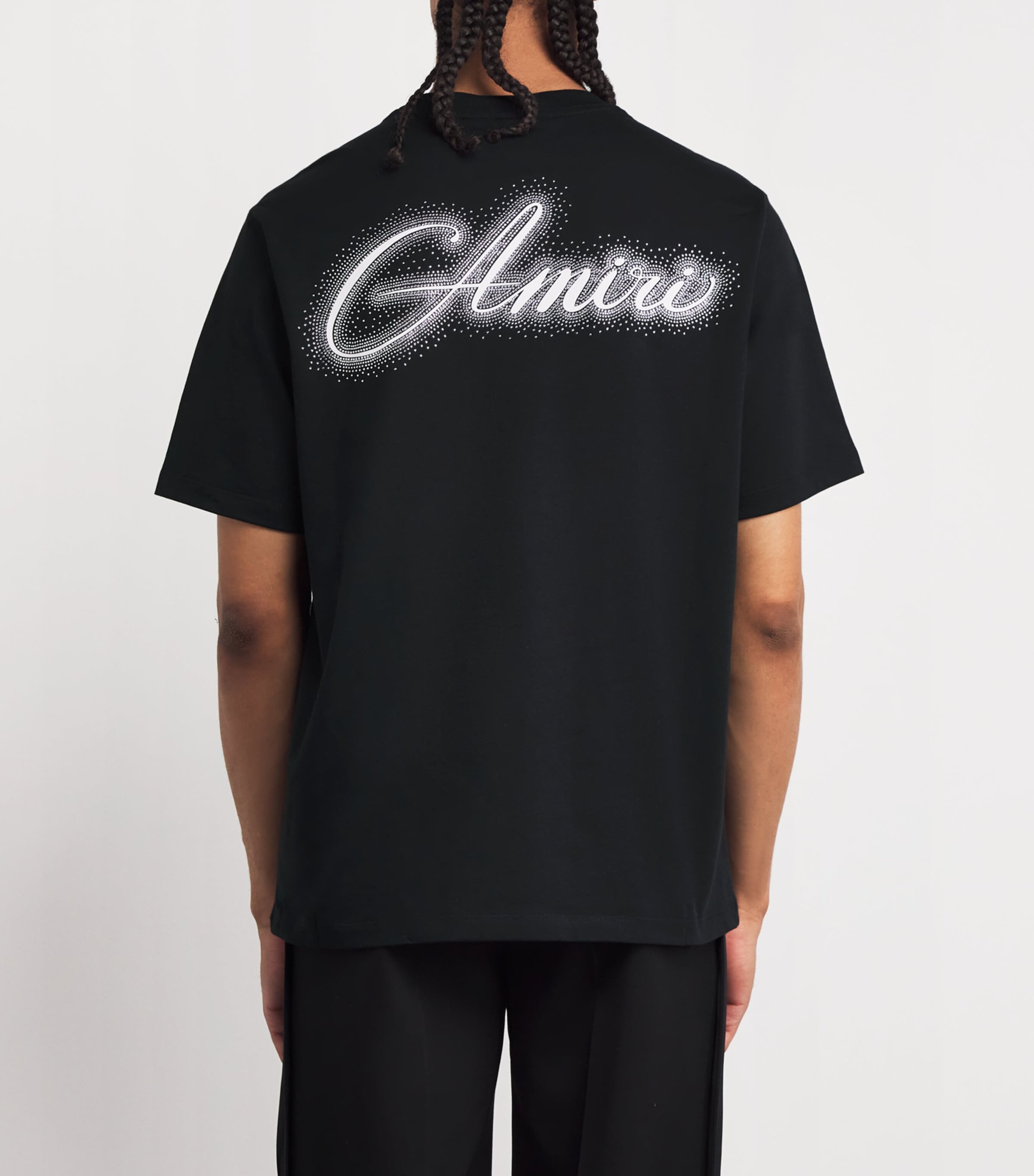 AMIRI ストーン　Tシャツ AMIRI（アミリ） ロゴ ラインストーン 半袖Tシャツ カットソー