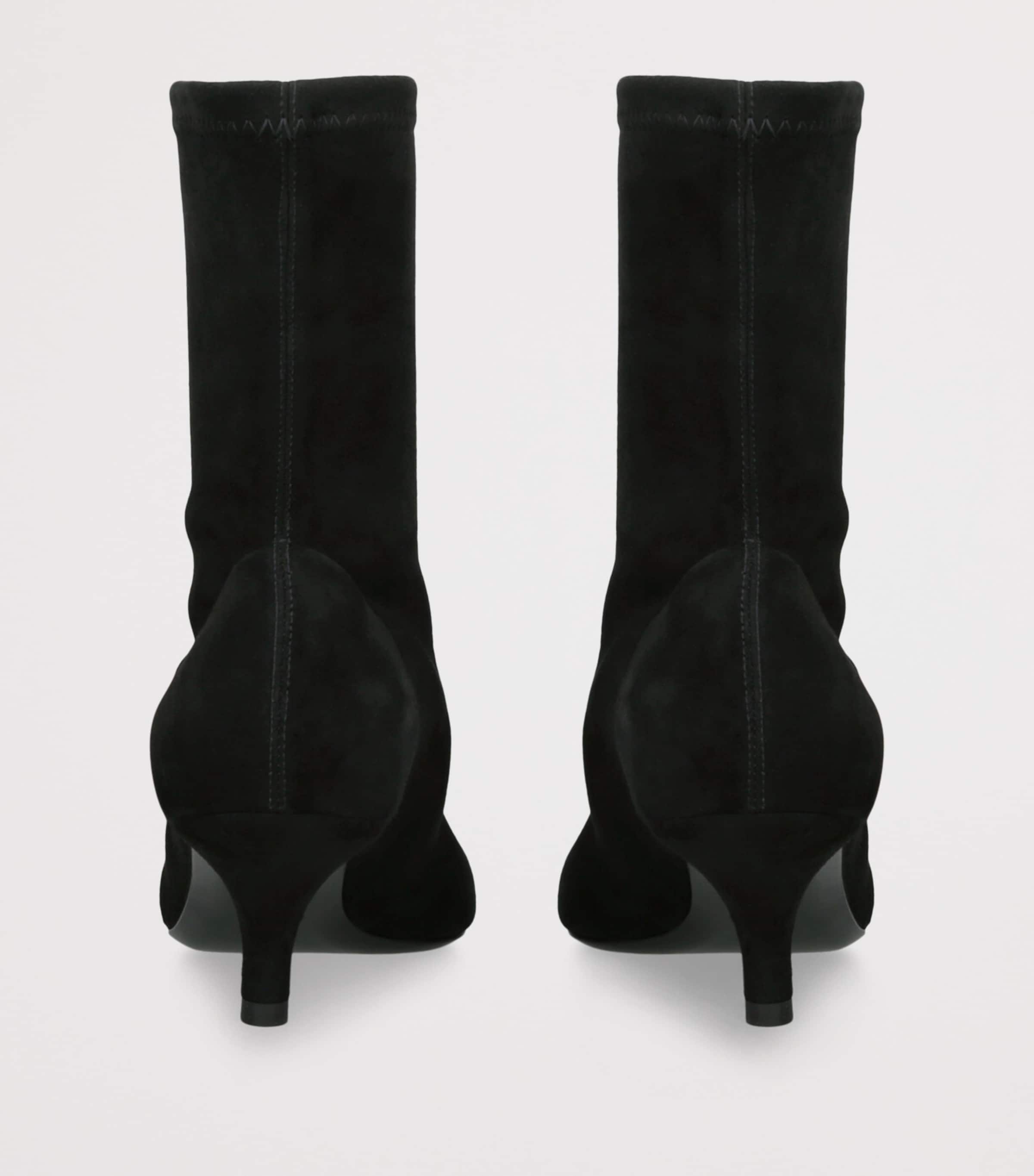 Suede Heeled Boots 55 BLACK Image 2