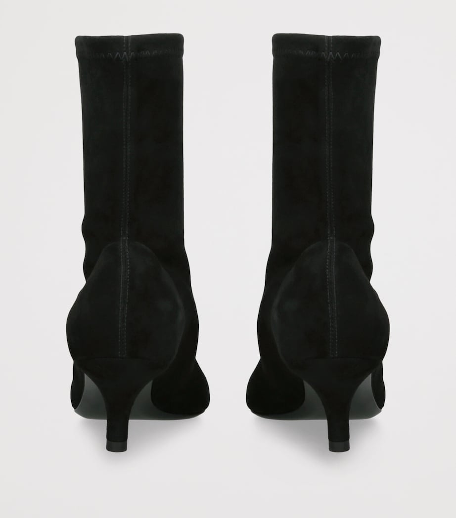 Suede Heeled Boots 55 BLACK Image 2