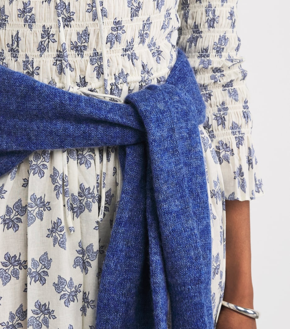 Cotton Floral Kaira Midi Dress CREME POMEGRA BLOOM Image 6