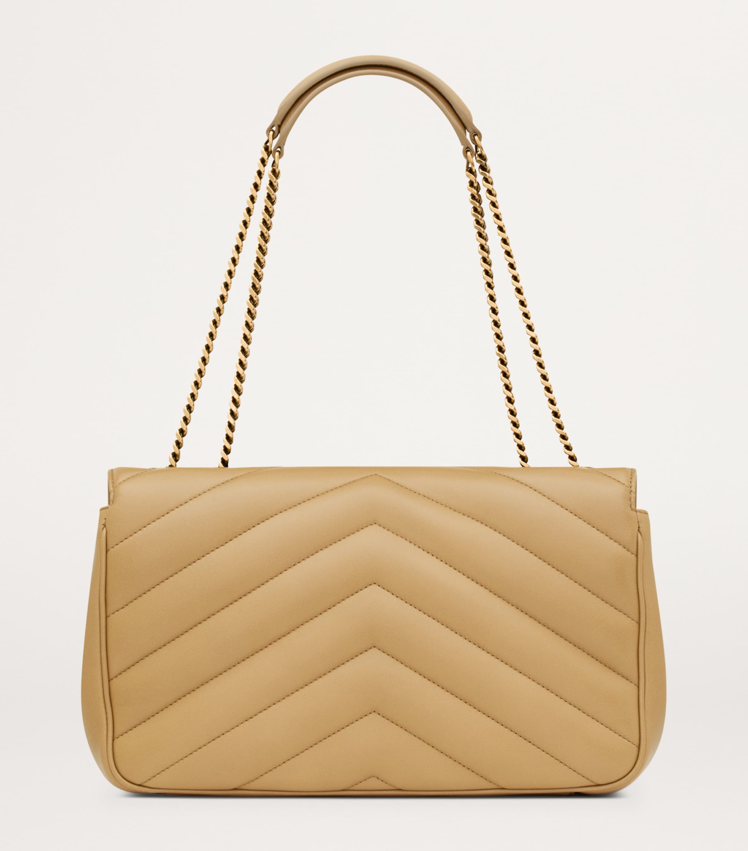 Saint Laurent Medium Leather Loulou Shoulder Bag | Harrods US