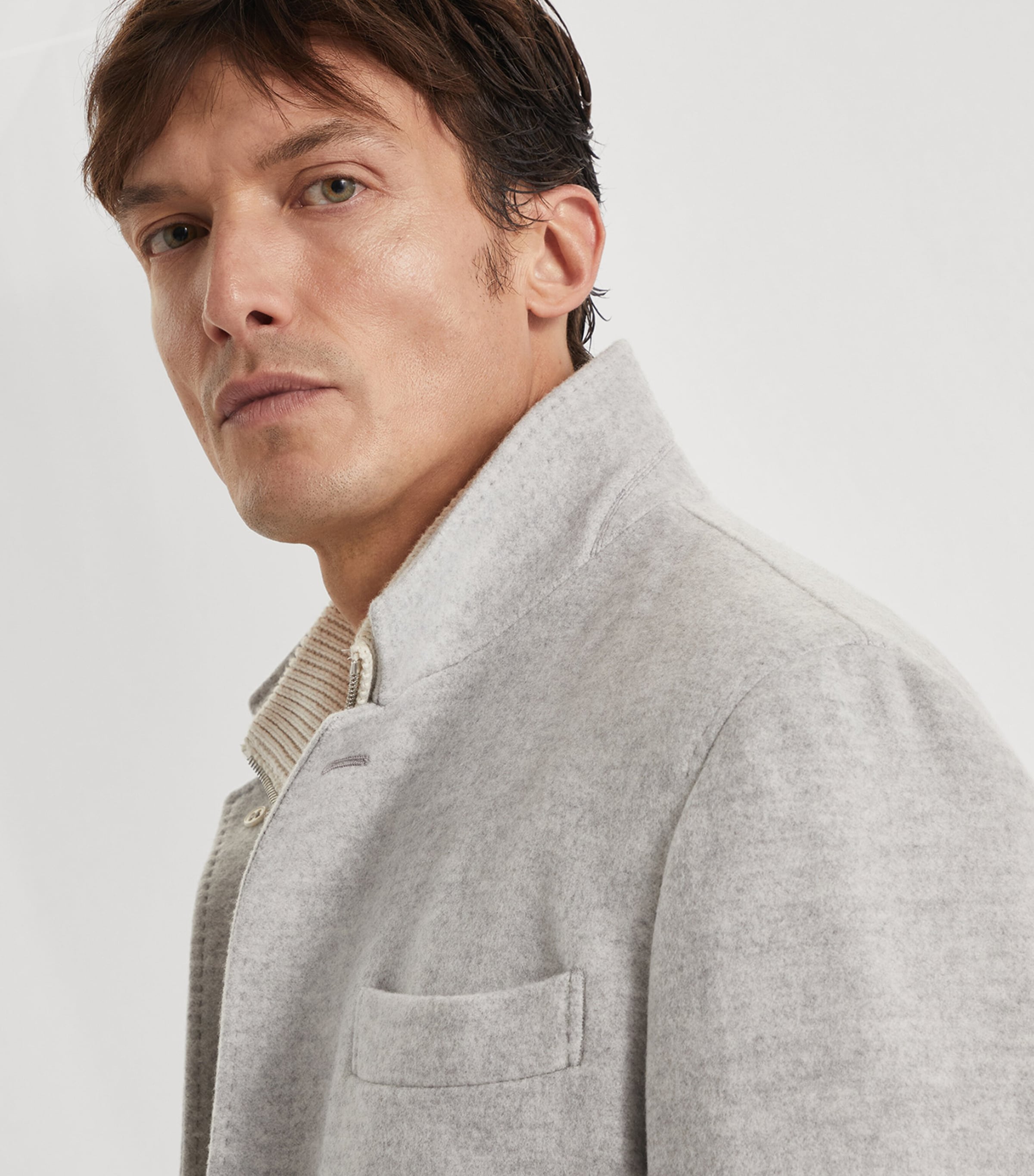 Cashmere Coat PEBBLE Image 6