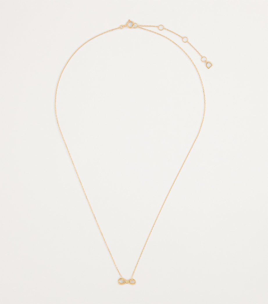Yellow Gold Infinite Pendant Necklace GOLD Image 3