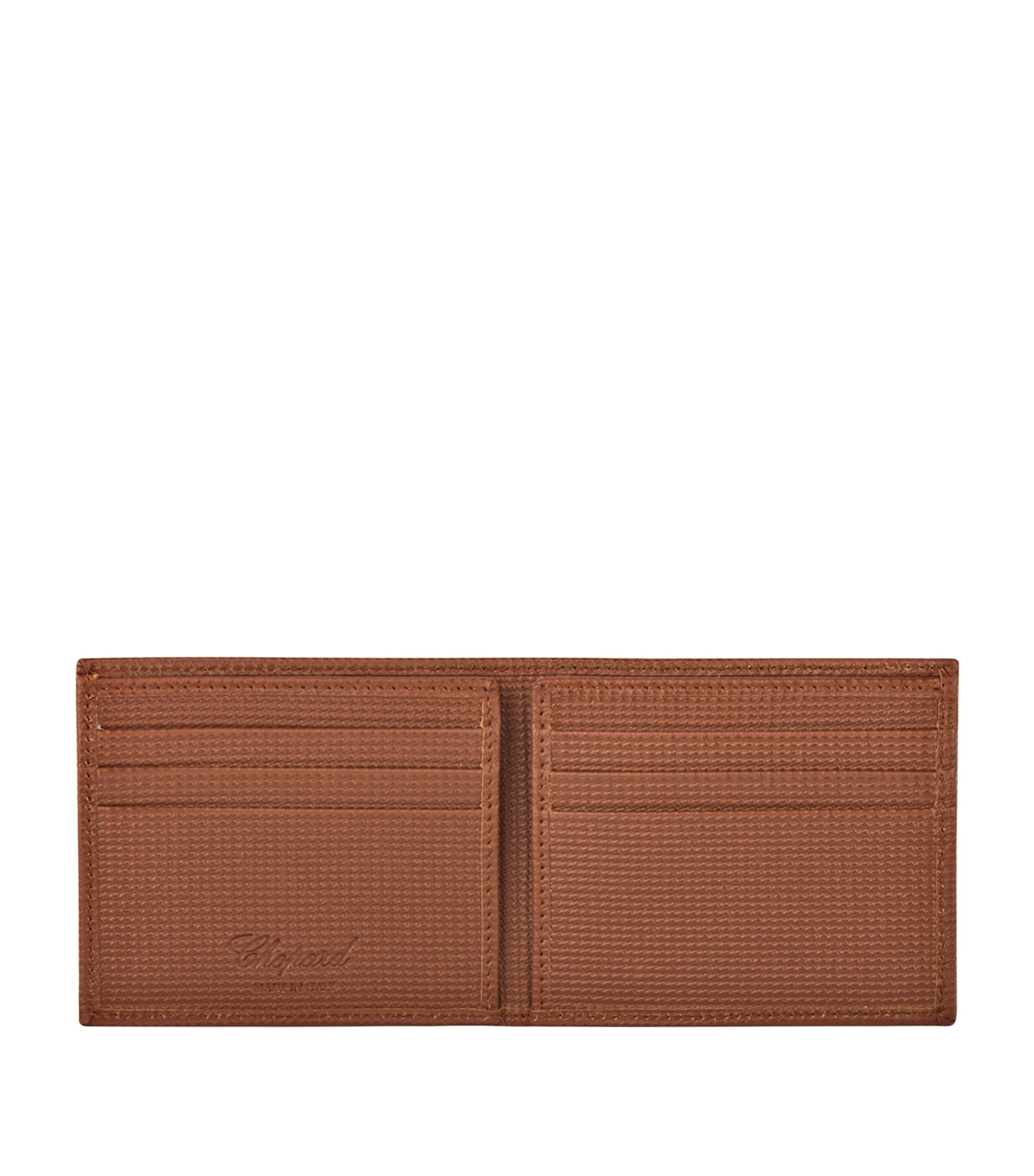 Mini Leather Classic Bifold Wallet COGNAC HOUNDSTOOTH Image 2