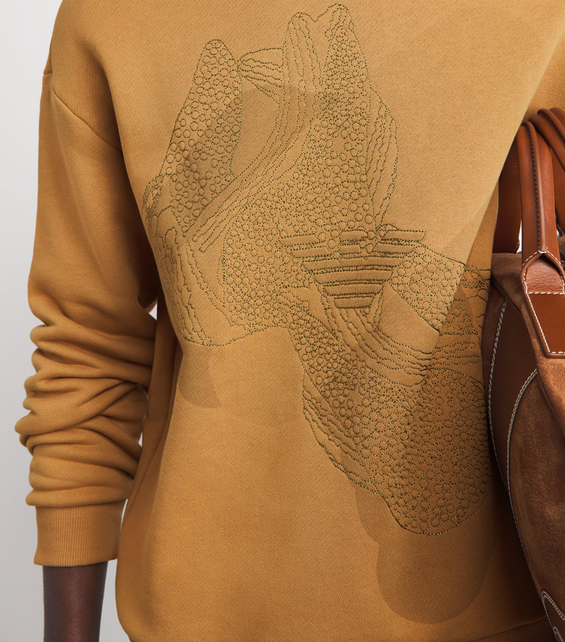 Emporio Armani Mens Cotton Embroidered Sweatshirt Image 3