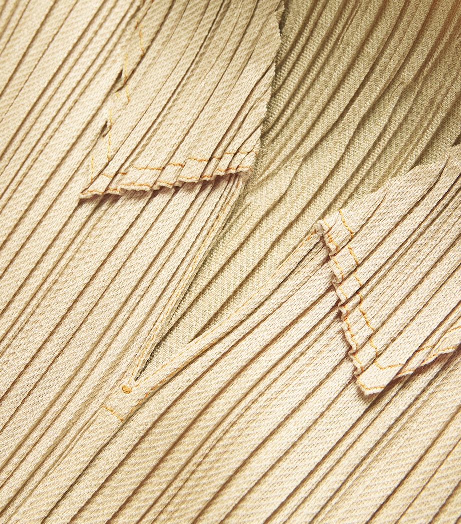 Pleated Cotton Denim Shirt 41 Image 5