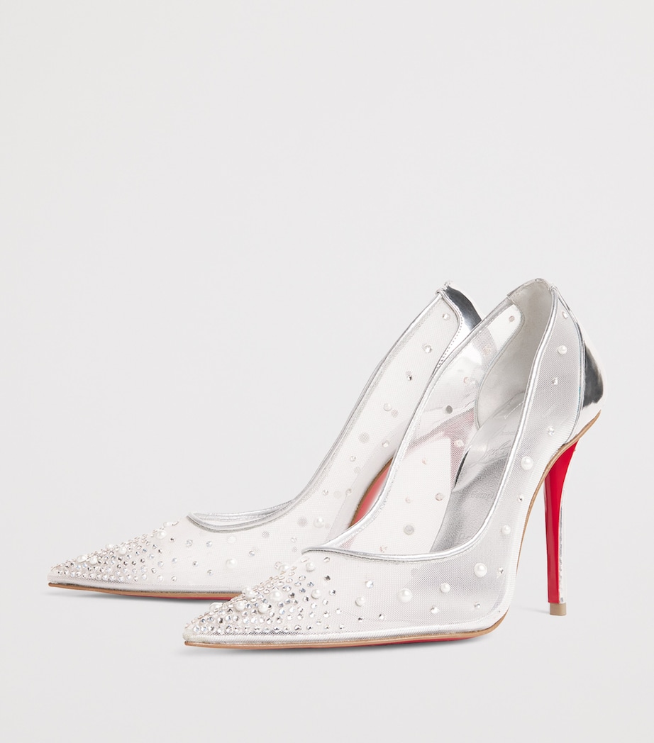 Christian Louboutin Womens Miss Z Degrastrass Perla Leather Pumps 100 Image 3